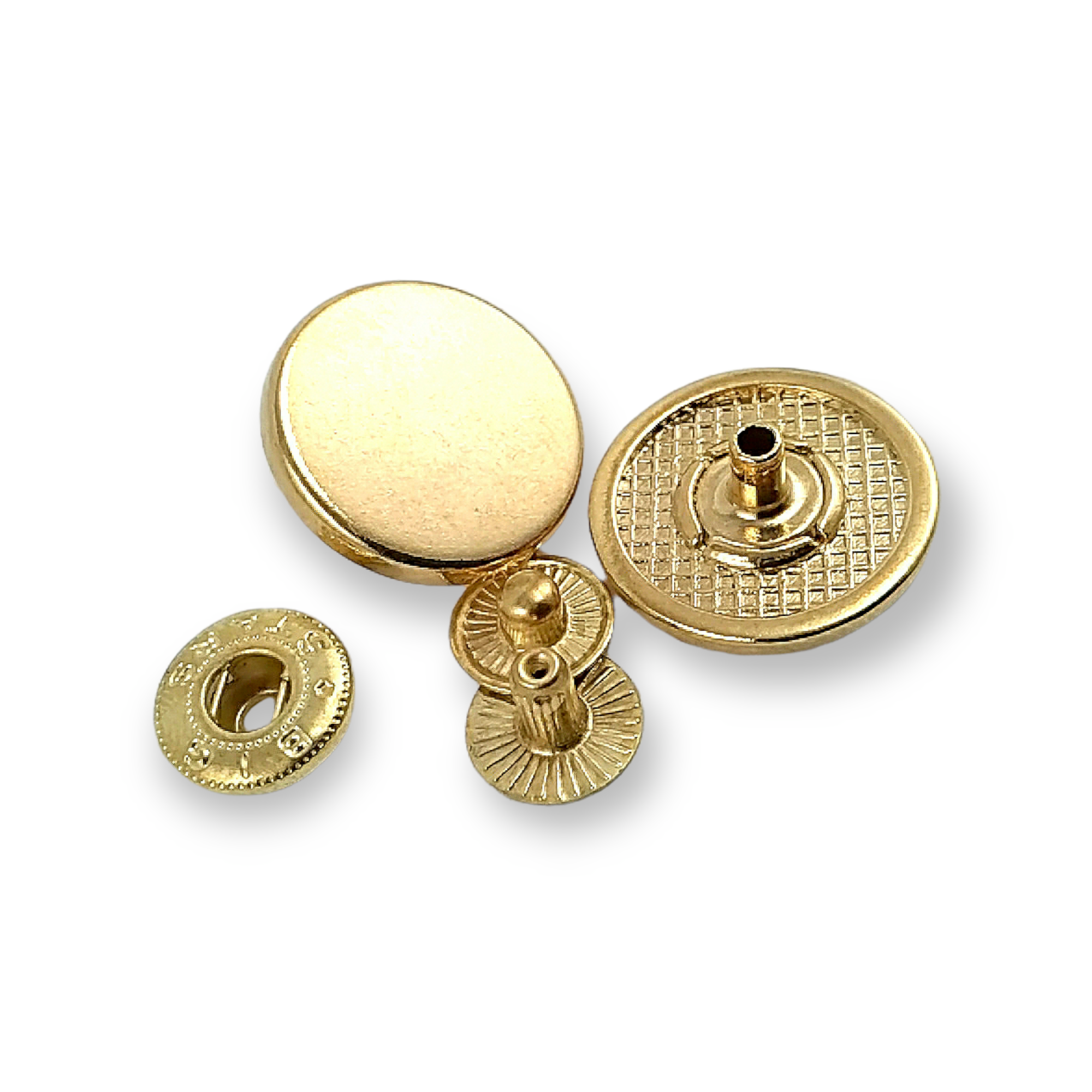 Düz Para Tipi Çıtçıt Düğme 20 mm - 32 boy E 2019