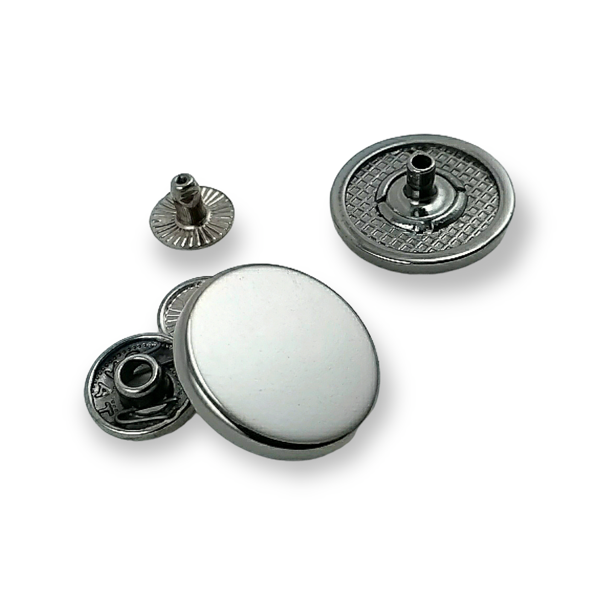 Düz Para Tipi Çıtçıt Düğme 20 mm - 32 boy E 2019