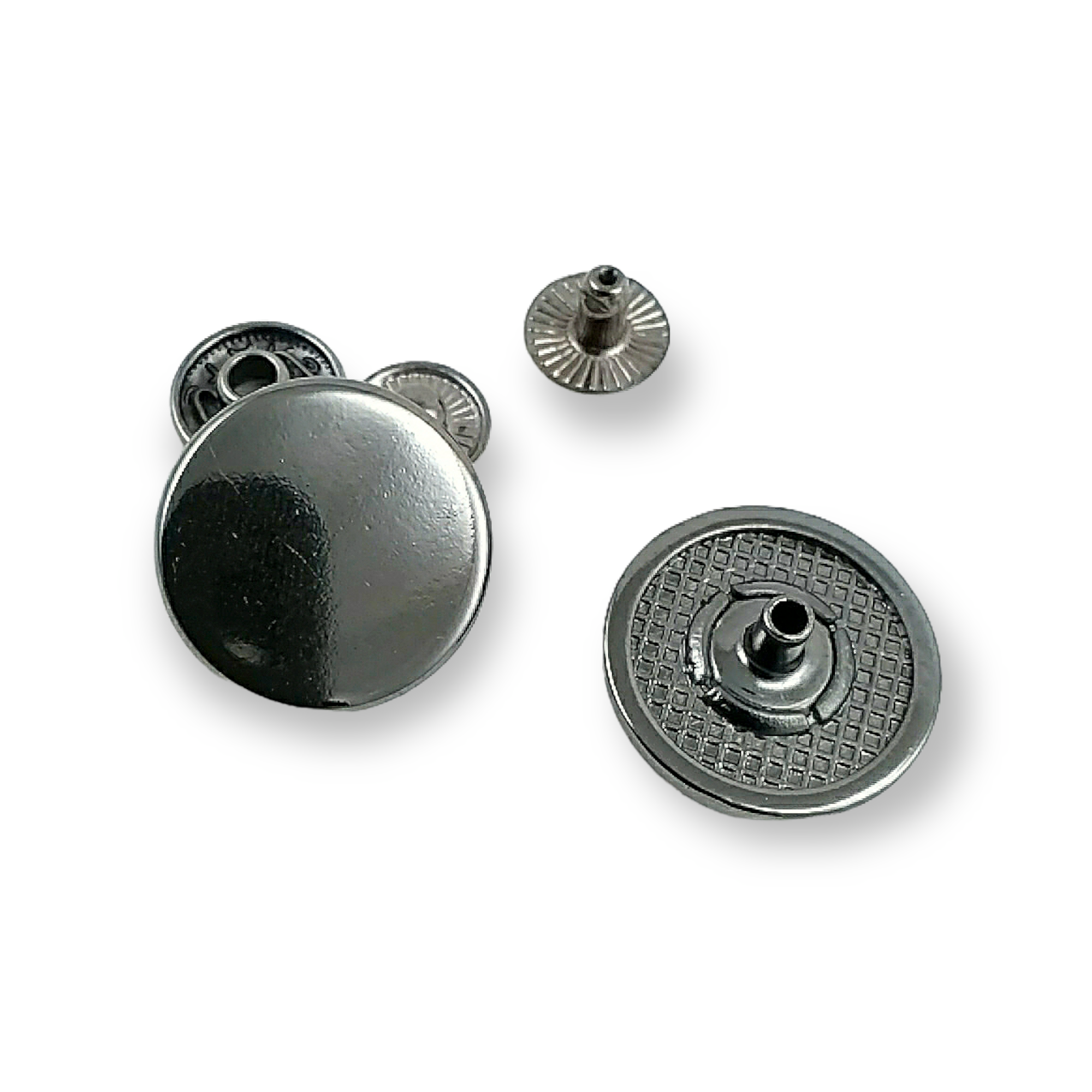 Düz Para Tipi Çıtçıt Düğme 20 mm - 32 boy E 2019