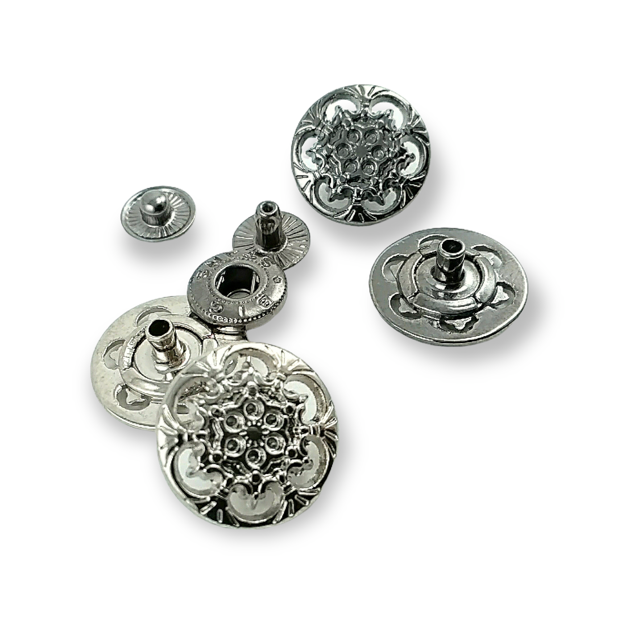 Çıtçıt Düğme Mont ve Çanta Çıtçıtı Estetik Tasarımlı 18 mm 28 boy E 203