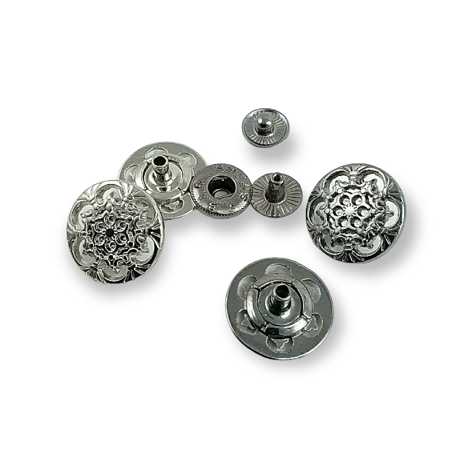 Çıtçıt Düğme Mont ve Çanta Çıtçıtı Estetik Tasarımlı 18 mm 28 boy E 203
