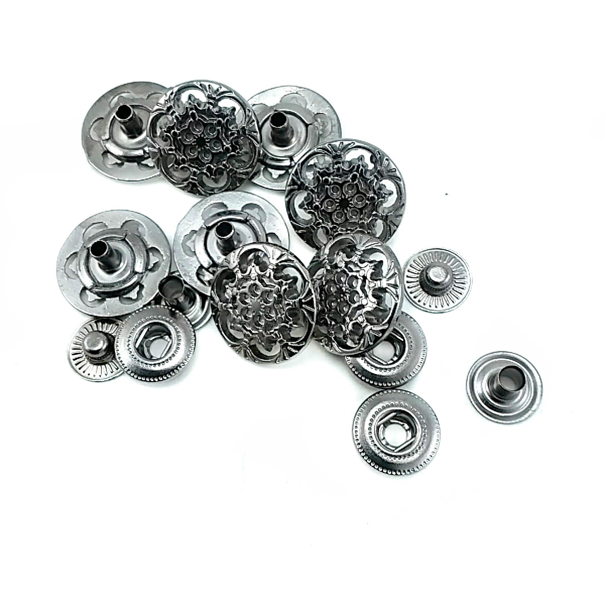 Çıtçıt Düğme Mont ve Çanta Çıtçıtı Estetik Tasarımlı 18 mm 28 boy E 203