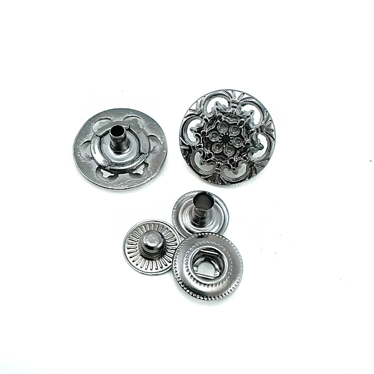 Çıtçıt Düğme Mont ve Çanta Çıtçıtı Estetik Tasarımlı 18 mm 28 boy E 203