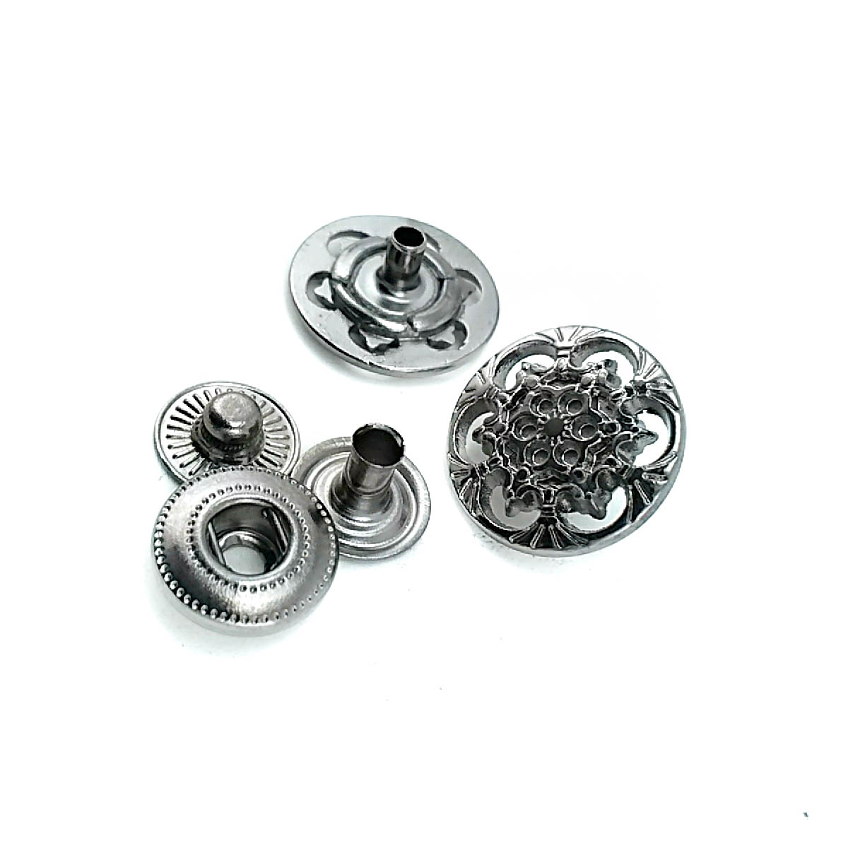 Çıtçıt Düğme Mont ve Çanta Çıtçıtı Estetik Tasarımlı 18 mm 28 boy E 203