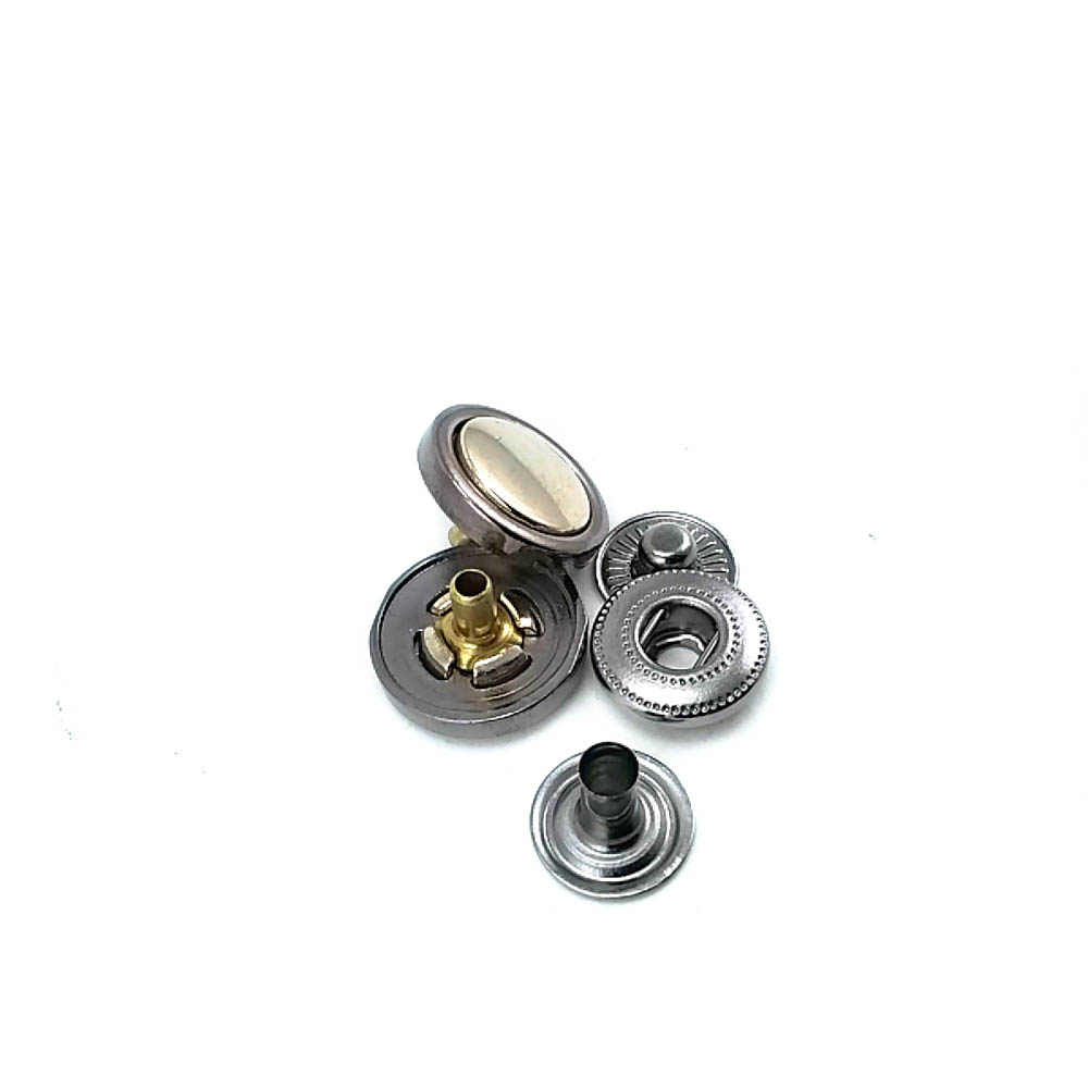 Çift Renk Metal Çıt çıt Düğme 15 mm  24 boy E 2034