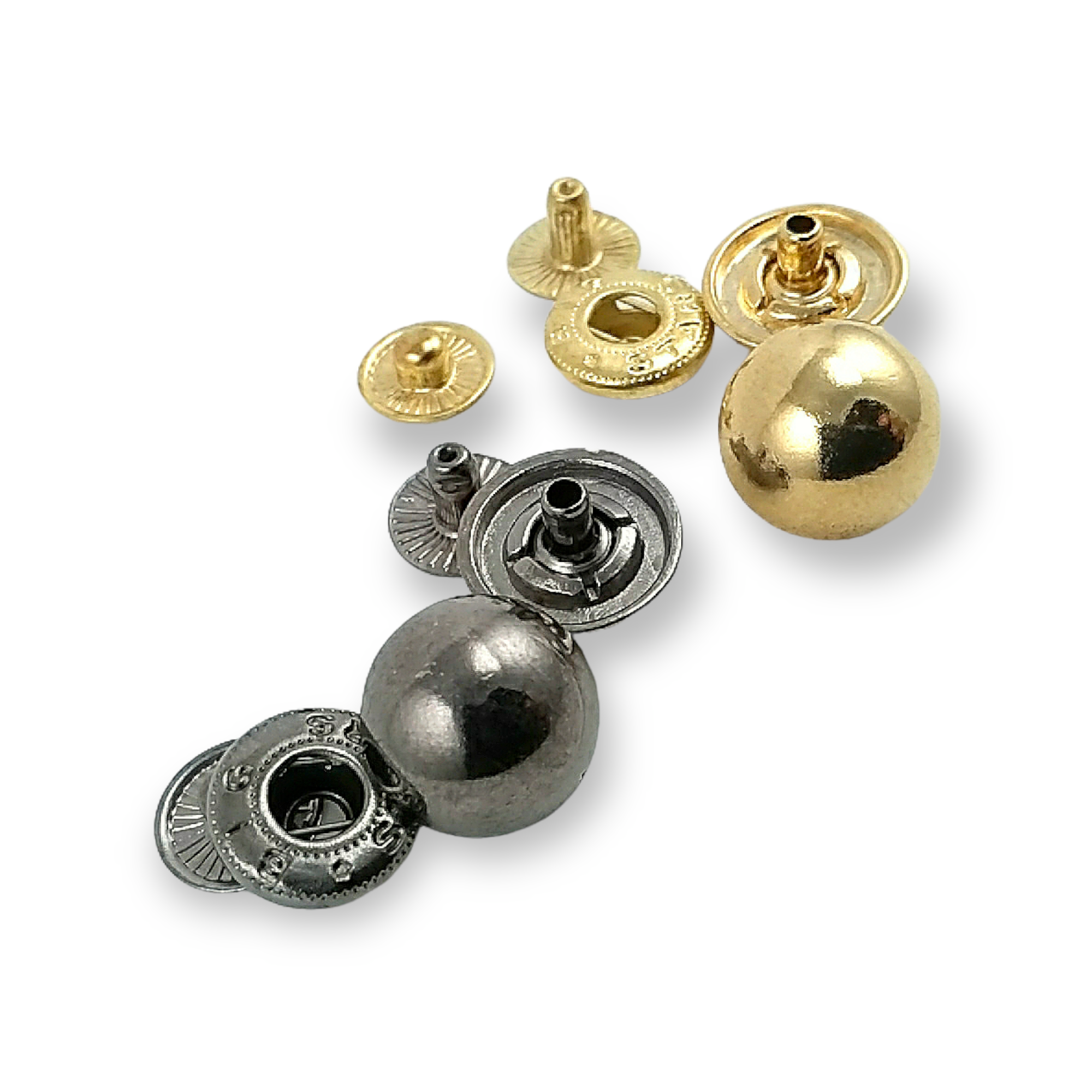 Çıtçıt Düğme Top Düğme Metal 15 mm - 20 boy E 204 Çıtçıt Düğme Top Düğme Metal 15 mm - 20 boy E 204