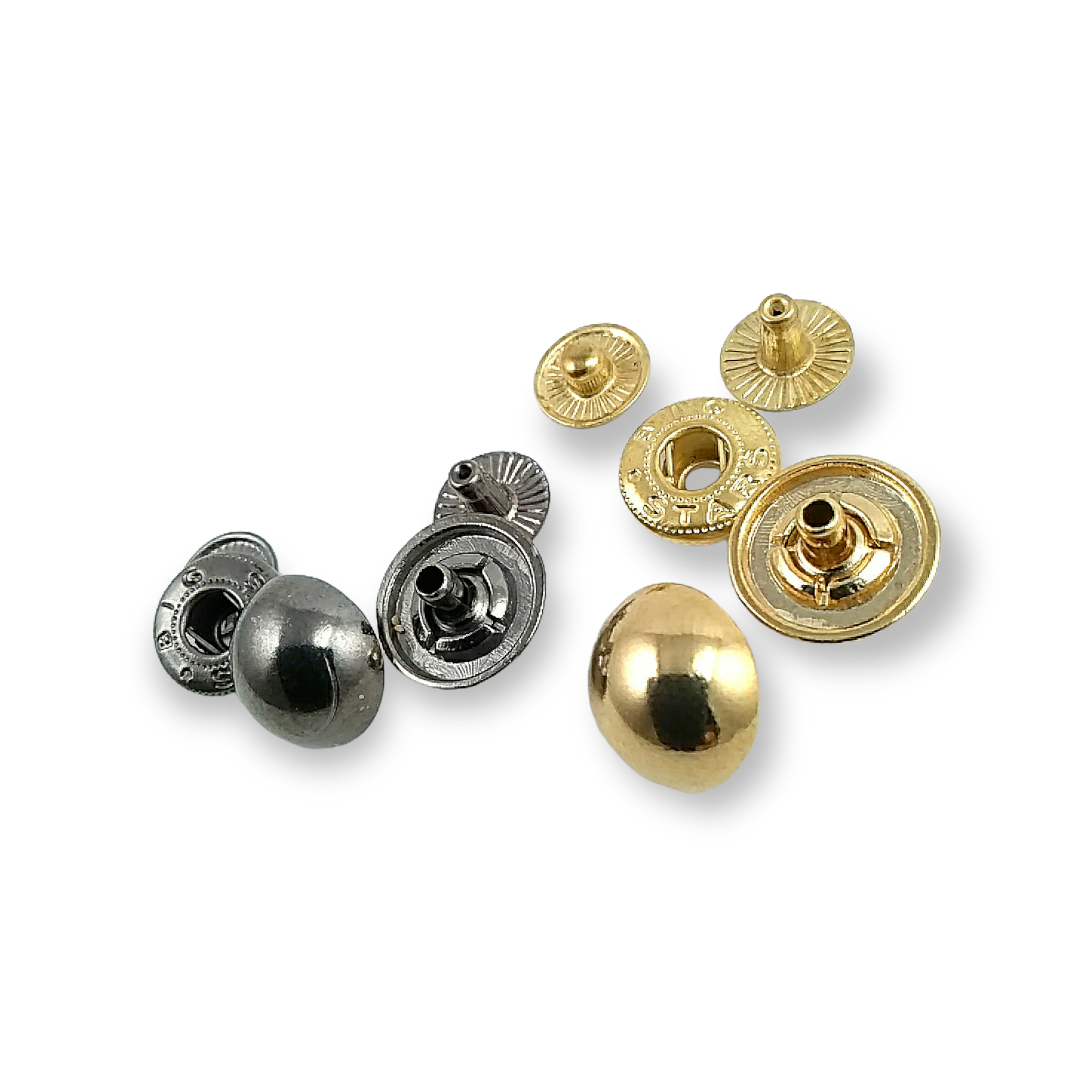 Çıtçıt Düğme Top Düğme Metal 15 mm - 20 boy E 204 Çıtçıt Düğme Top Düğme Metal 15 mm - 20 boy E 204