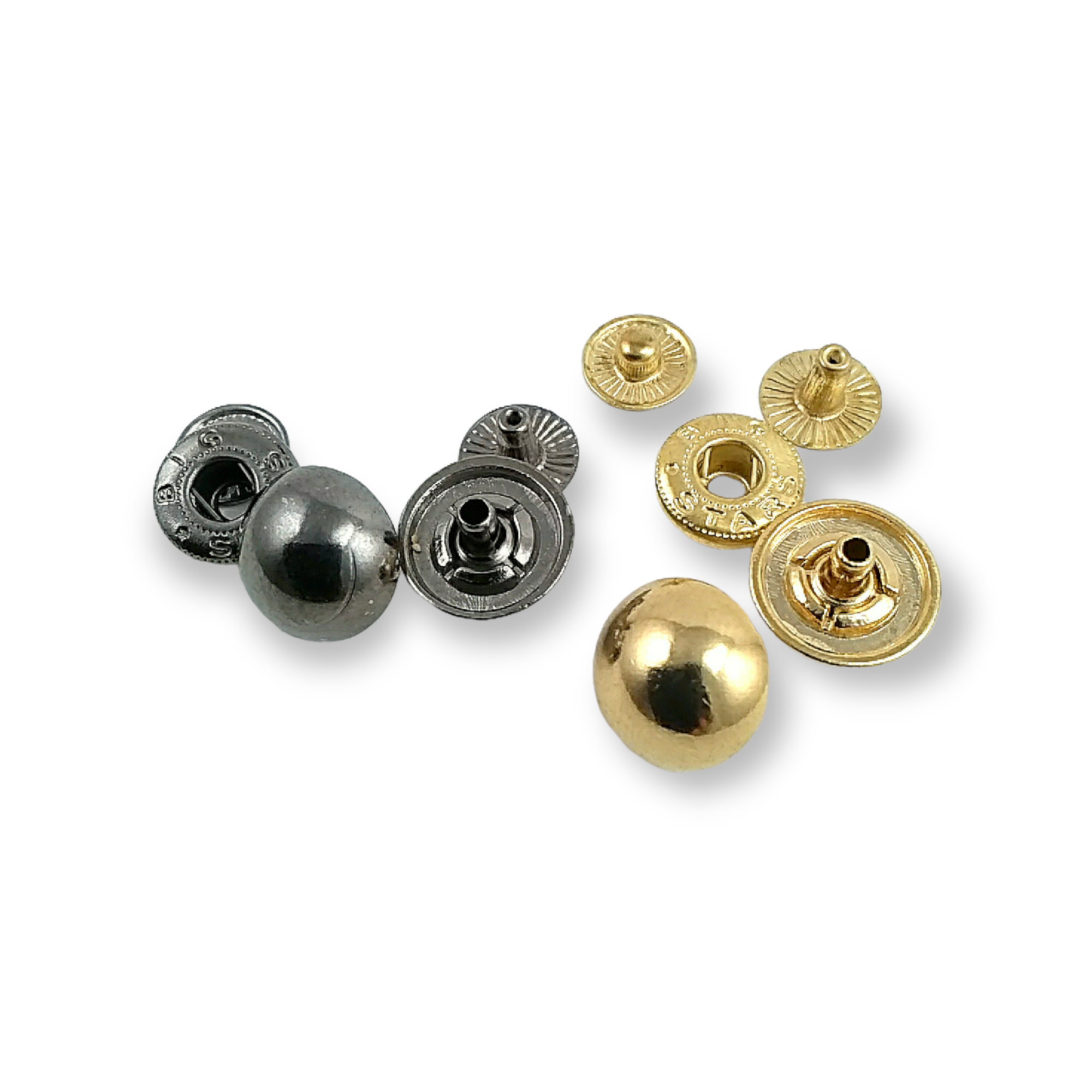 Çıtçıt Düğme Top Düğme Metal 15 mm - 20 boy E 204 Çıtçıt Düğme Top Düğme Metal 15 mm - 20 boy E 204
