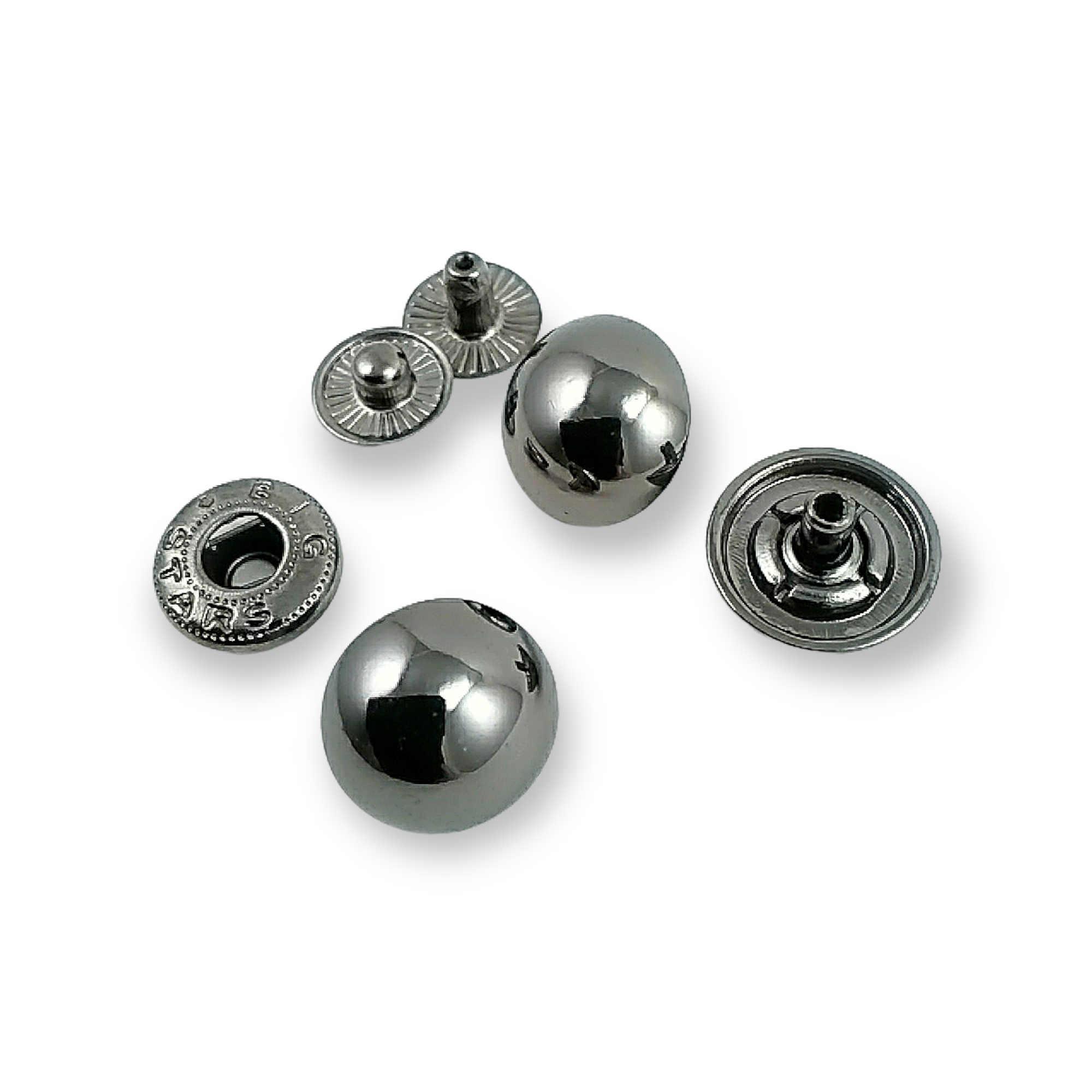 Çıtçıt Düğme Top Düğme Metal 15 mm - 20 boy E 204 Çıtçıt Düğme Top Düğme Metal 15 mm - 20 boy E 204