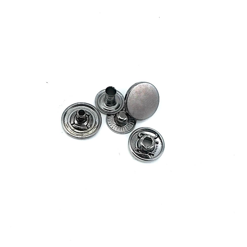 Düz Para Şekil Çıtçıt Düğme 13 mm - 22 boy E 2040