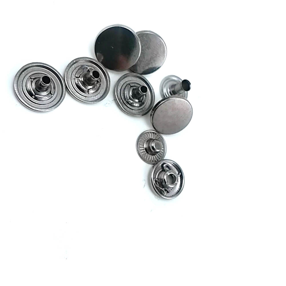 Düz Para Şekil Çıtçıt Düğme 13 mm - 22 boy E 2040
