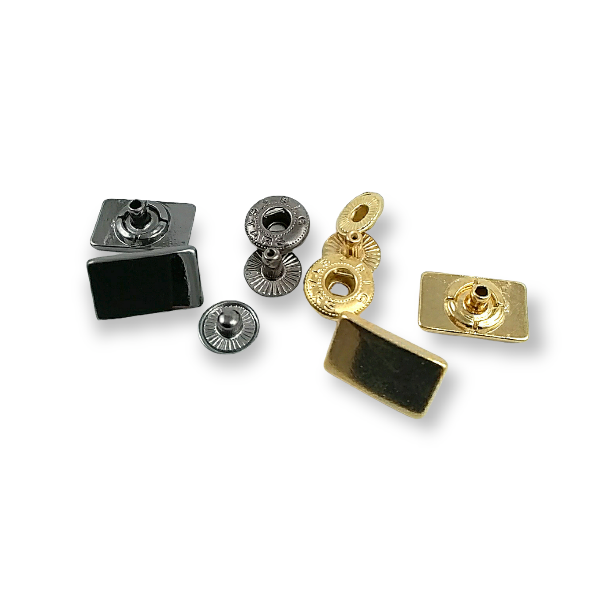 Zamak Çıtçıt Düğme Dikdörtgen Şekil 17 x 8 mm E 220 Zamak Çıtçıt Düğme Dikdörtgen Şekil 17 x 8 mm E 220