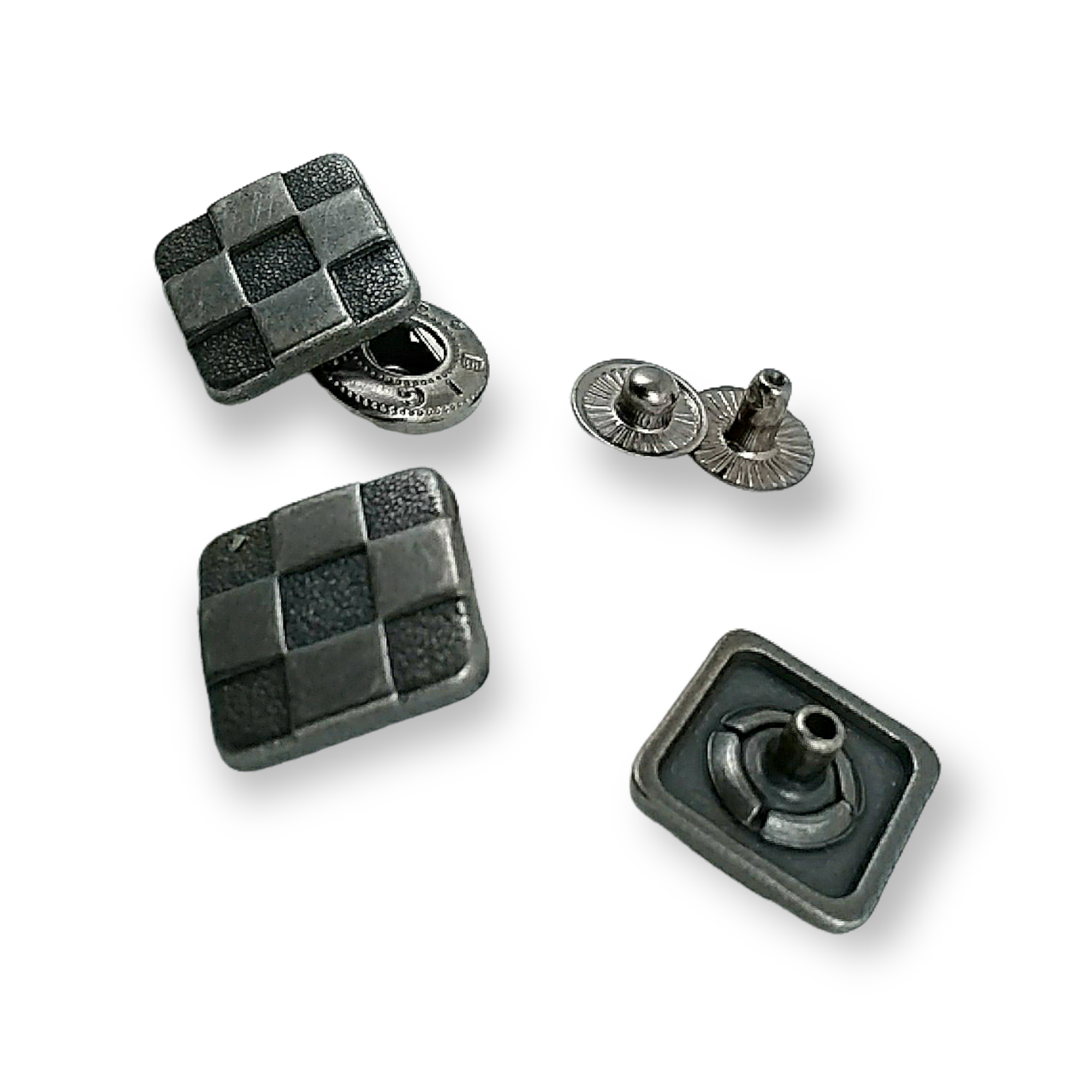 Çıtçıt Düğme Kare Domino Desen 15 x 15 mm E 293 Çıtçıt Düğme Kare Domino Desen 15 x 15 mm E 293