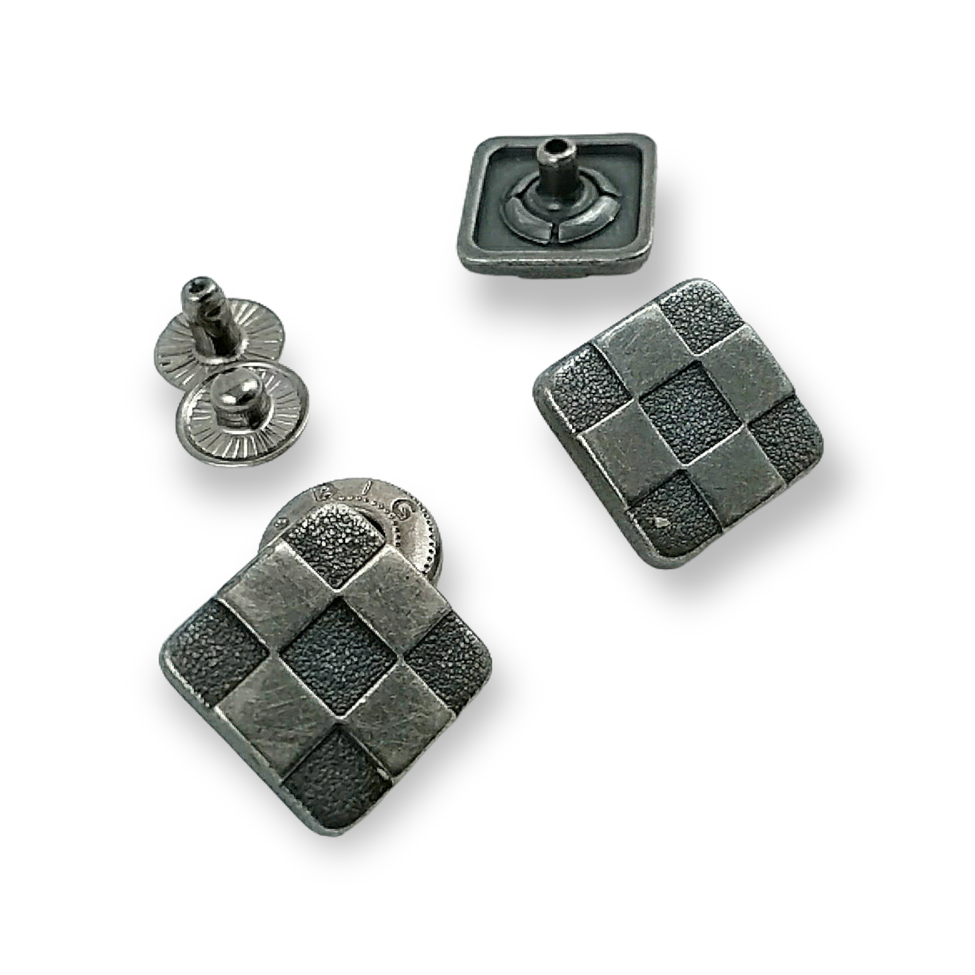 Çıtçıt Düğme Kare Domino Desen 15 x 15 mm E 293 Çıtçıt Düğme Kare Domino Desen 15 x 15 mm E 293