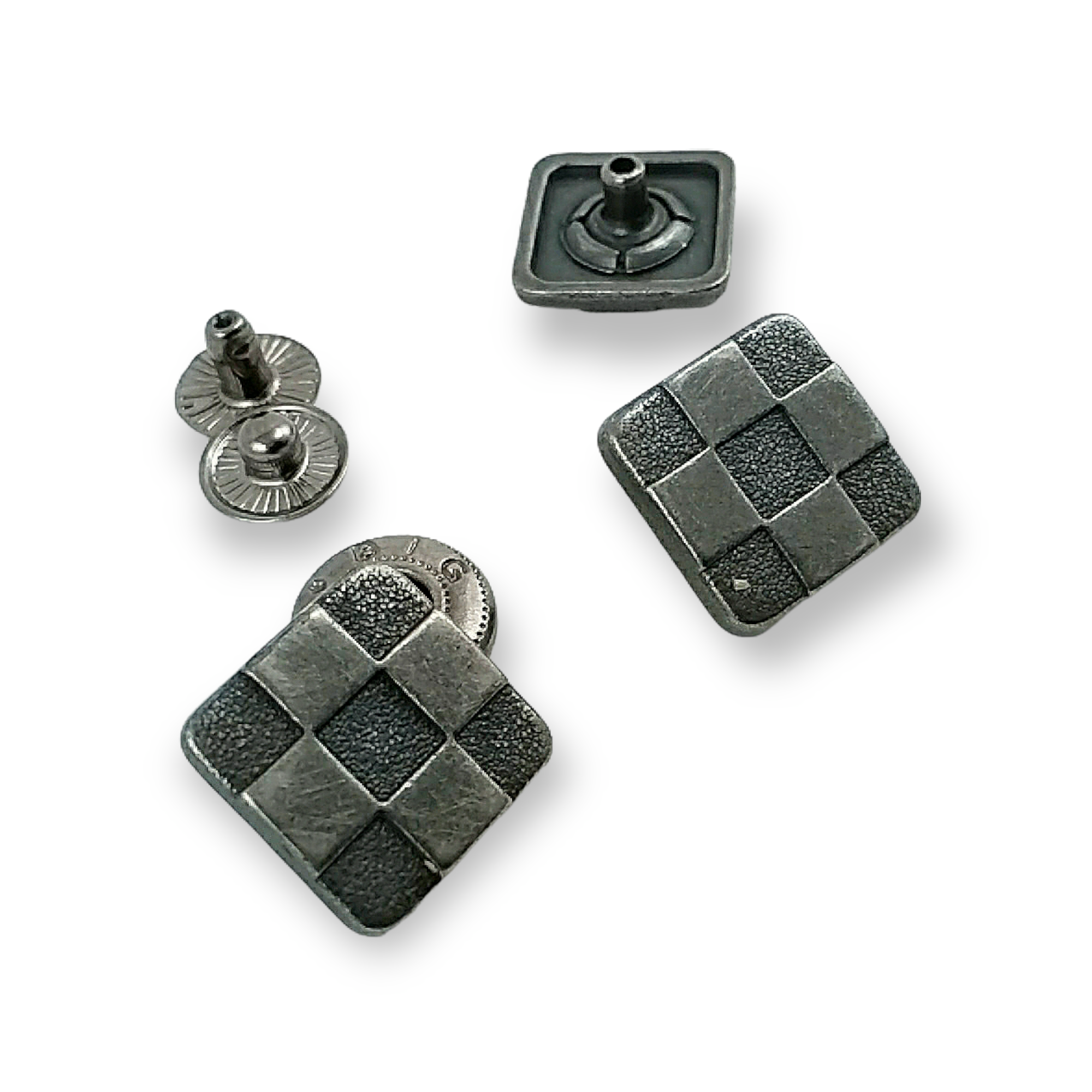 Çıtçıt Düğme Kare Domino Desen 15 x 15 mm E 293 Çıtçıt Düğme Kare Domino Desen 15 x 15 mm E 293