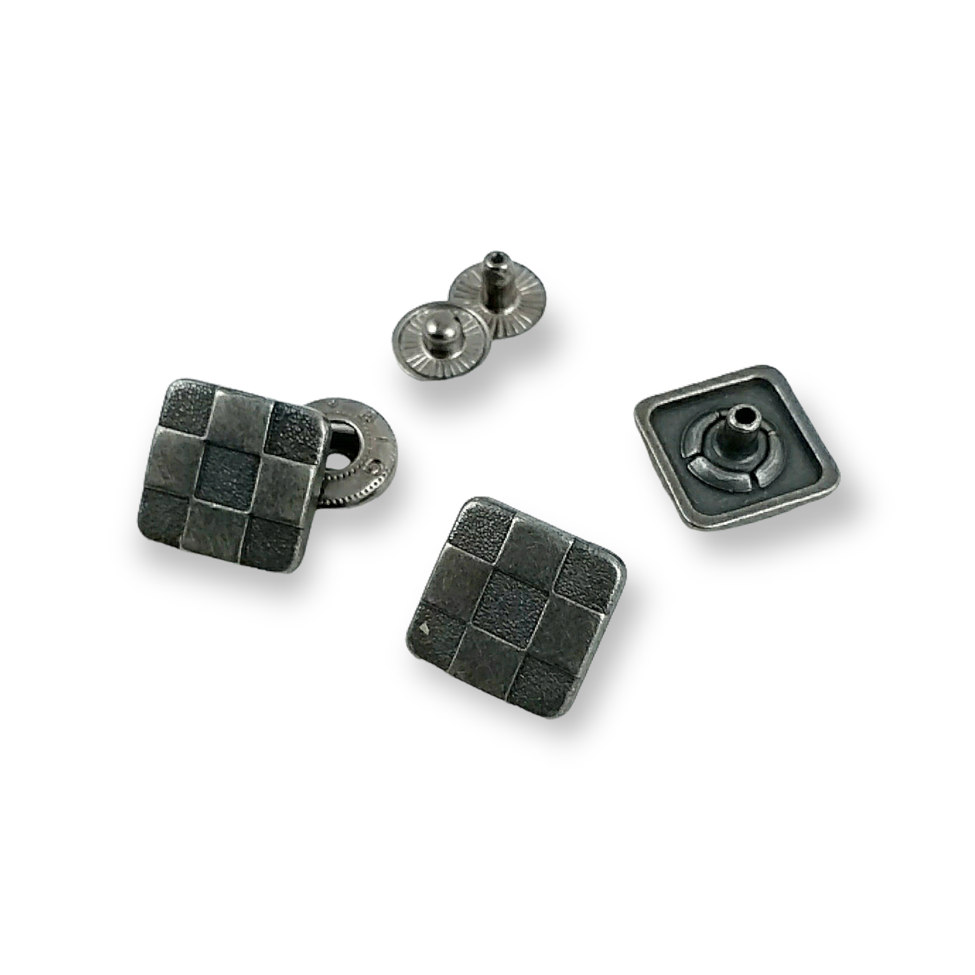 Çıtçıt Düğme Kare Domino Desen 15 x 15 mm E 293 Çıtçıt Düğme Kare Domino Desen 15 x 15 mm E 293