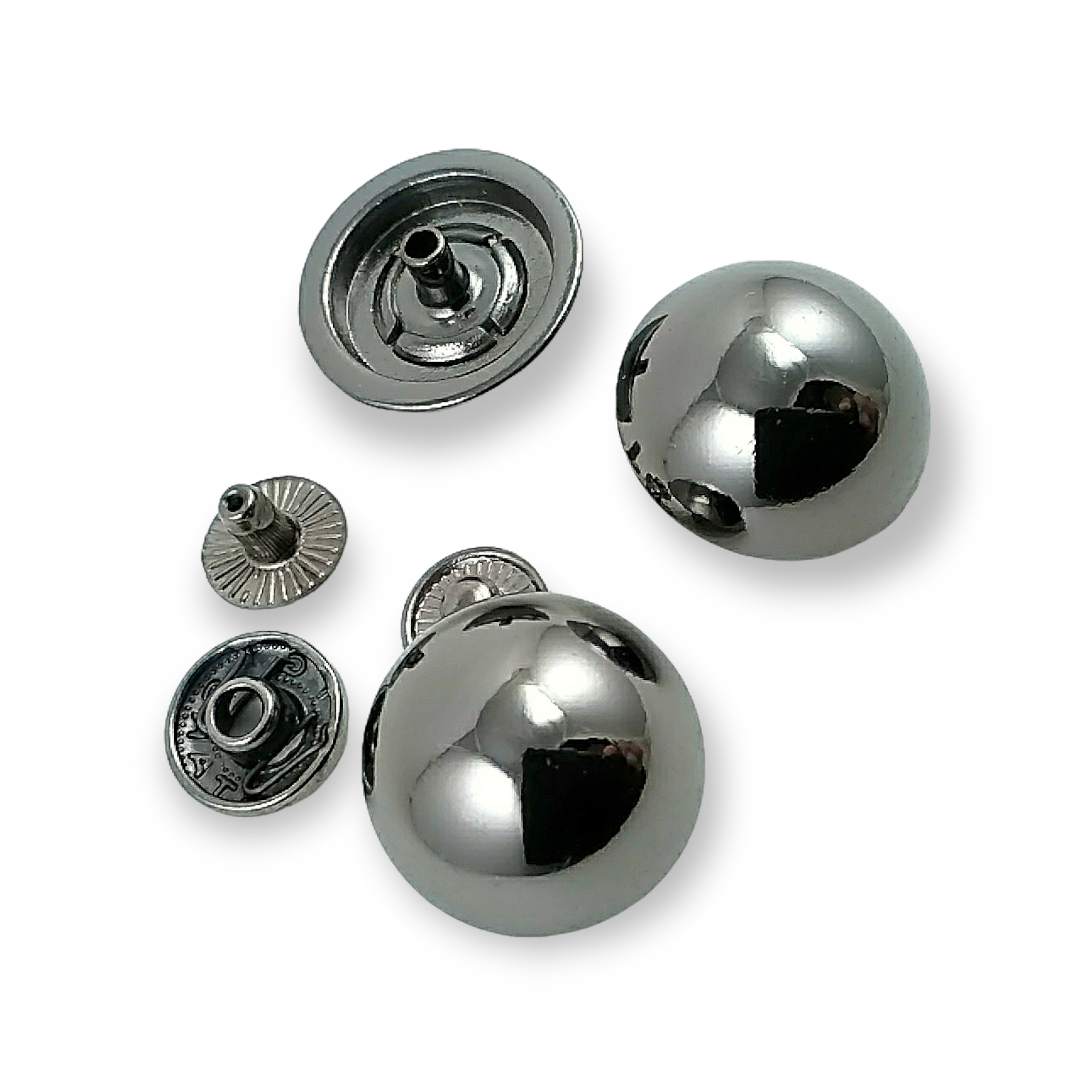 Top Düğme Zamak Çıtçıt Düğme 19 mm 30 Boy E 367