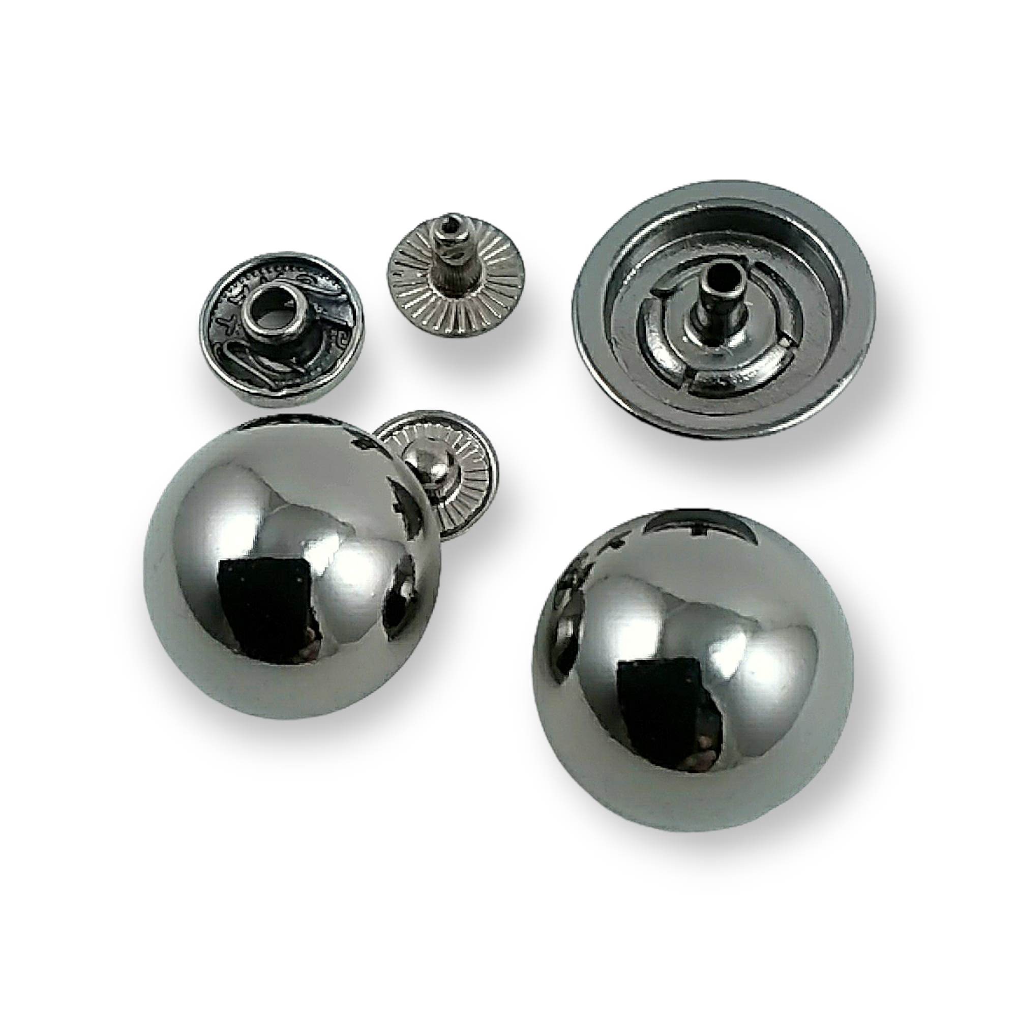 Top Düğme Zamak Çıtçıt Düğme 19 mm 30 Boy E 367
