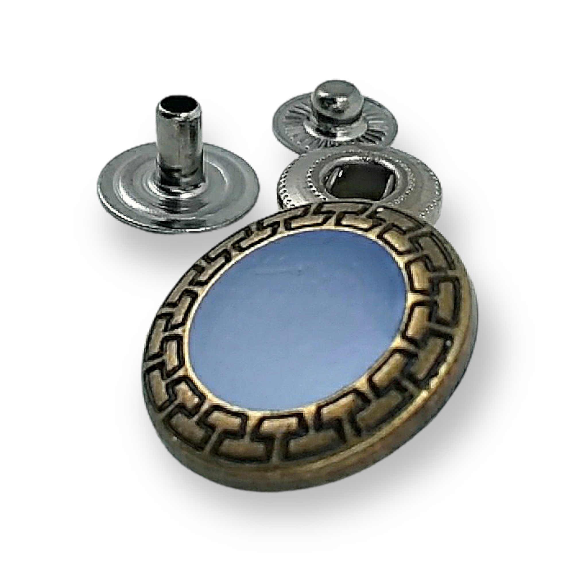 Mineli Çıtçıt Düğme 22 mm - 36 boy Ceket ve Mont Düğmesi E 421 MN V1