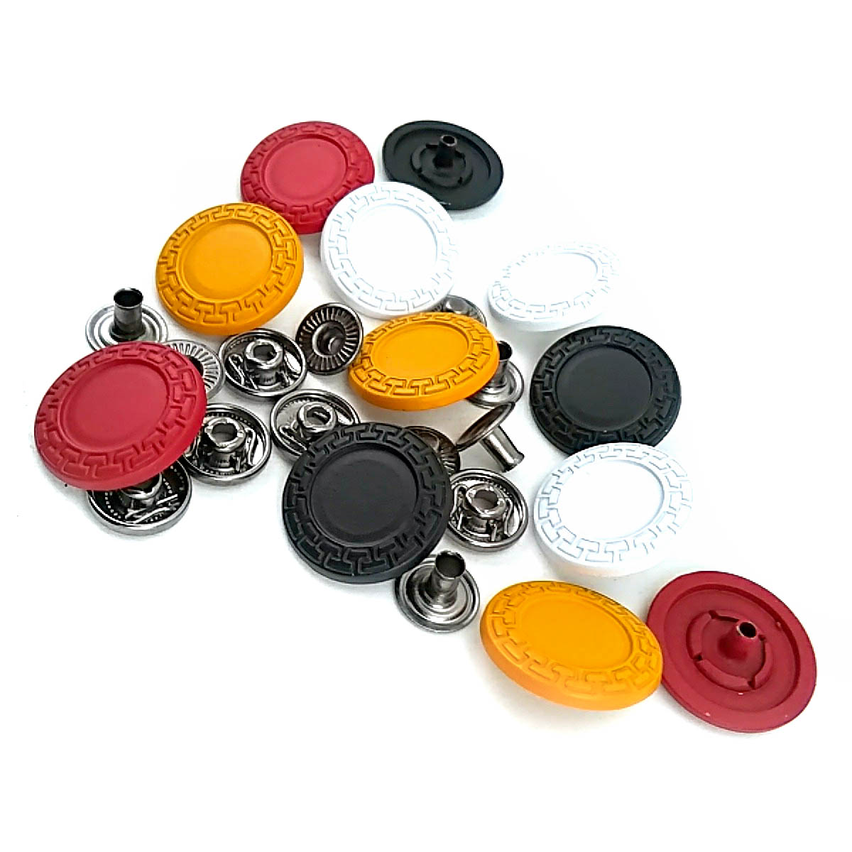 Mineli Çıtçıt Metal Düğme 22 mm - 36 boy Ceket ve Mont Düğmesi E 421