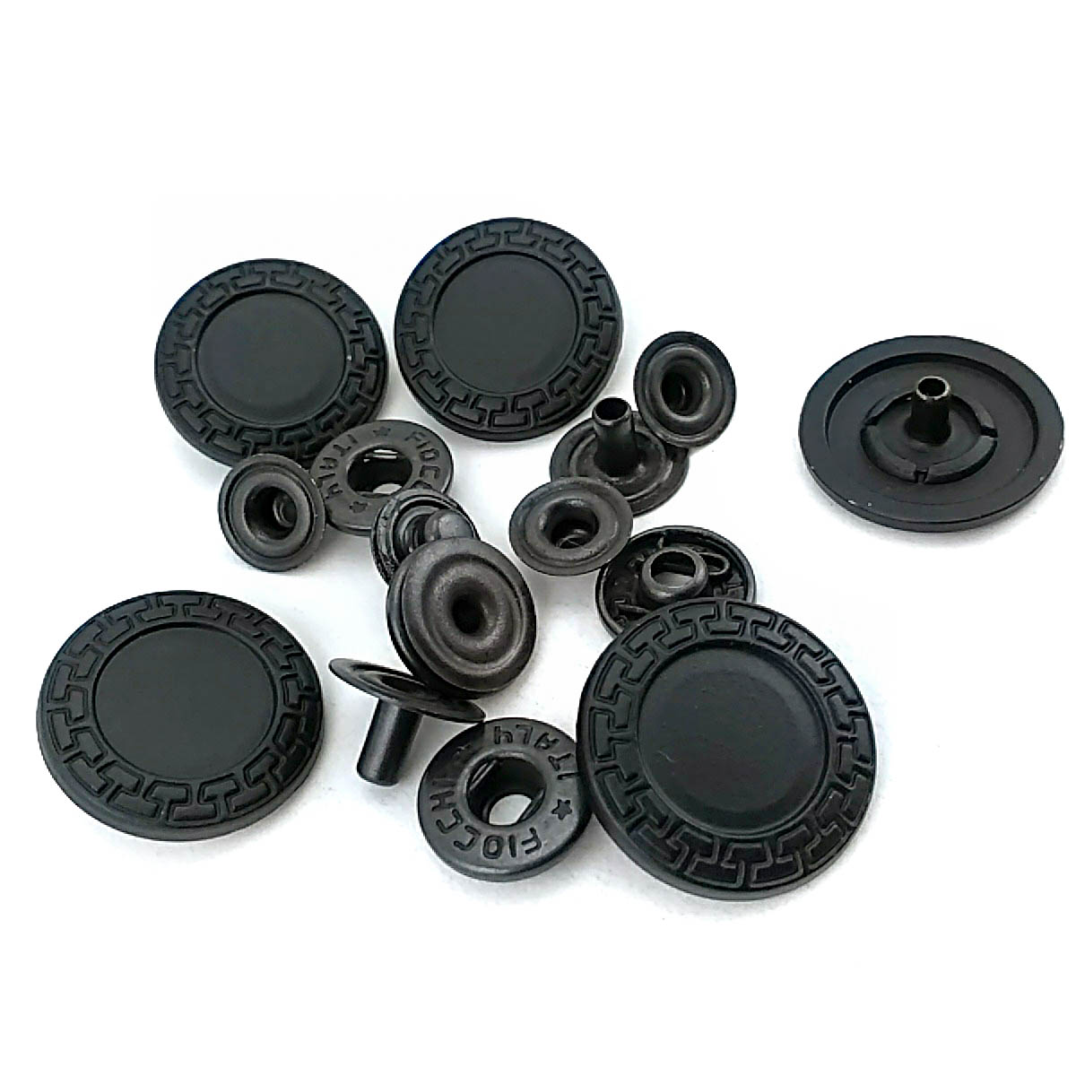 Mineli Çıtçıt Metal Düğme 22 mm - 36 boy Ceket ve Mont Düğmesi E 421
