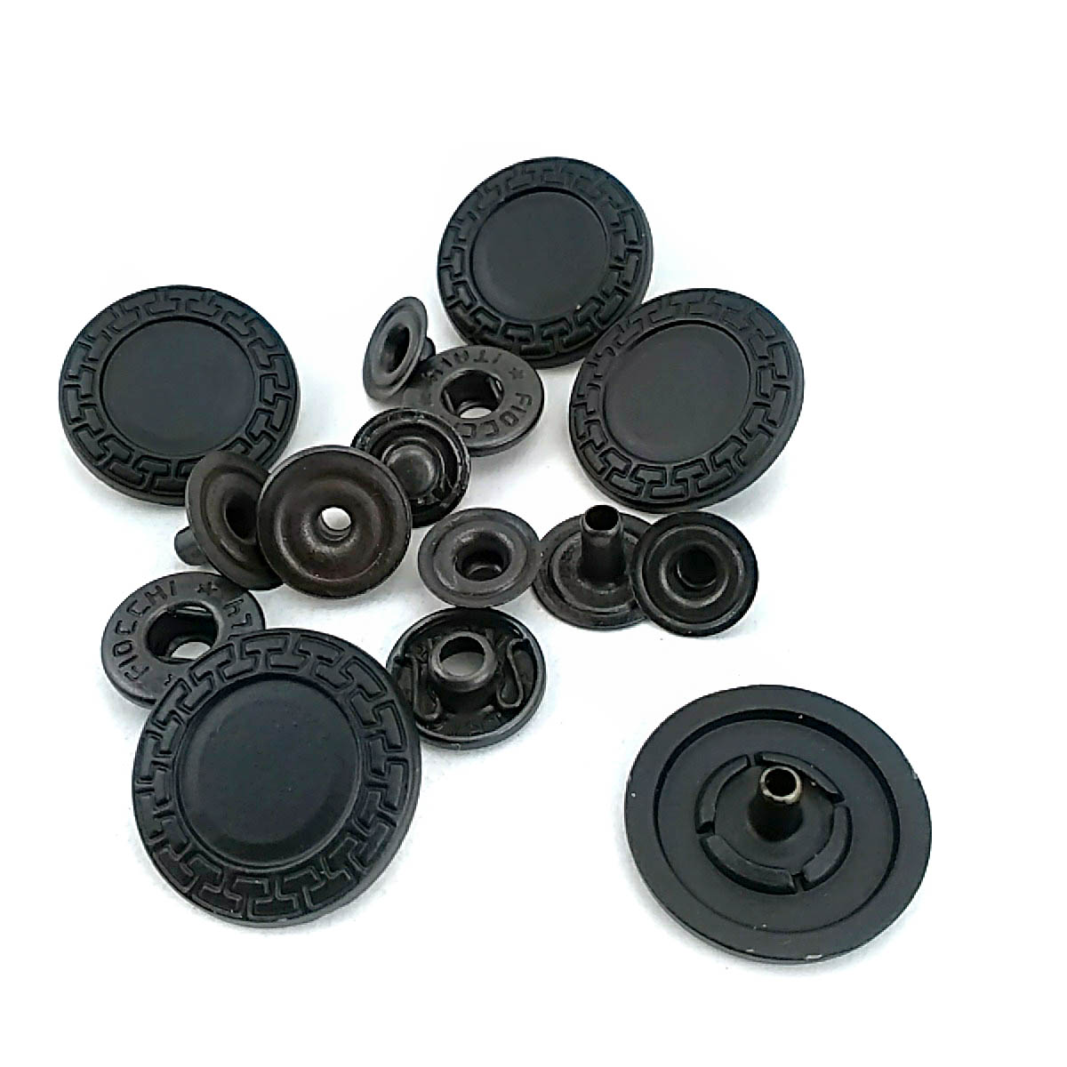 Mineli Çıtçıt Metal Düğme 22 mm - 36 boy Ceket ve Mont Düğmesi E 421