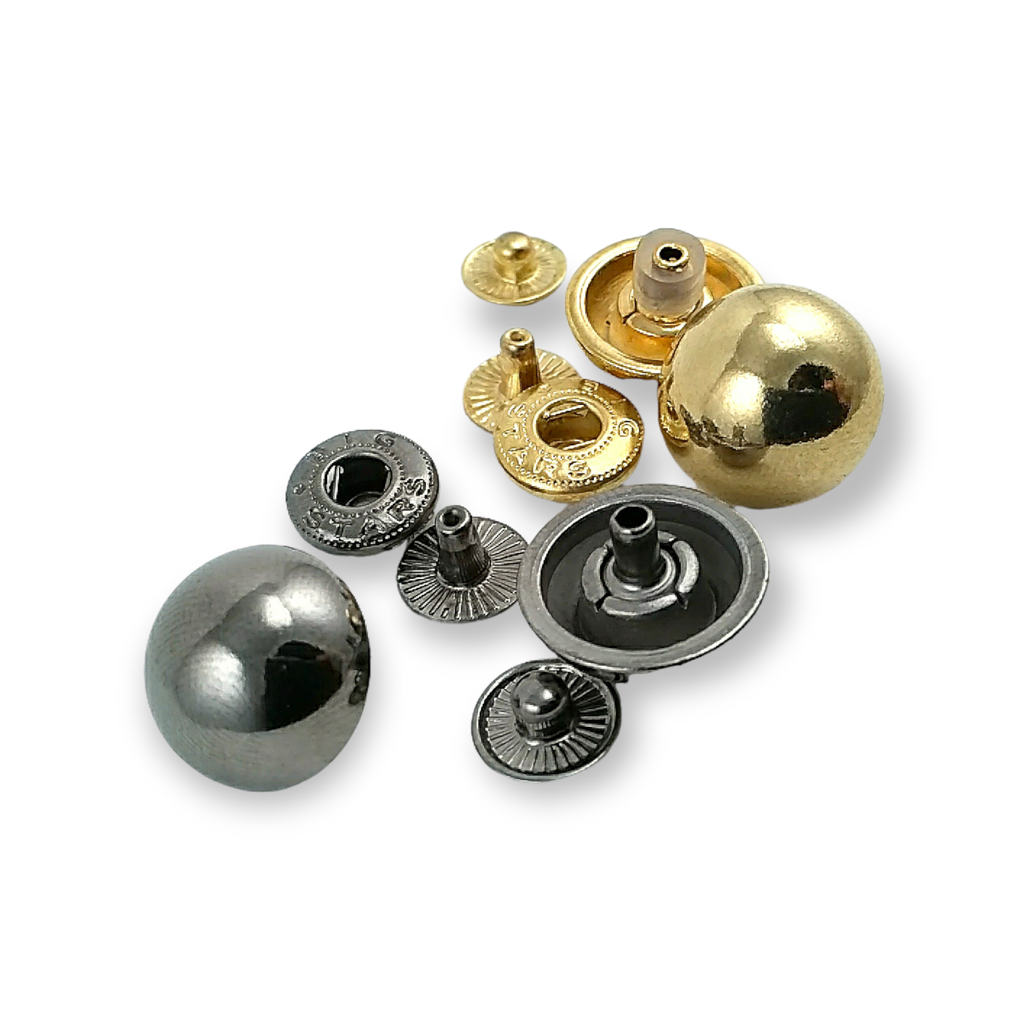 Zamak Top Çıtçıt Düğme 17 mm - 27 boy E 471