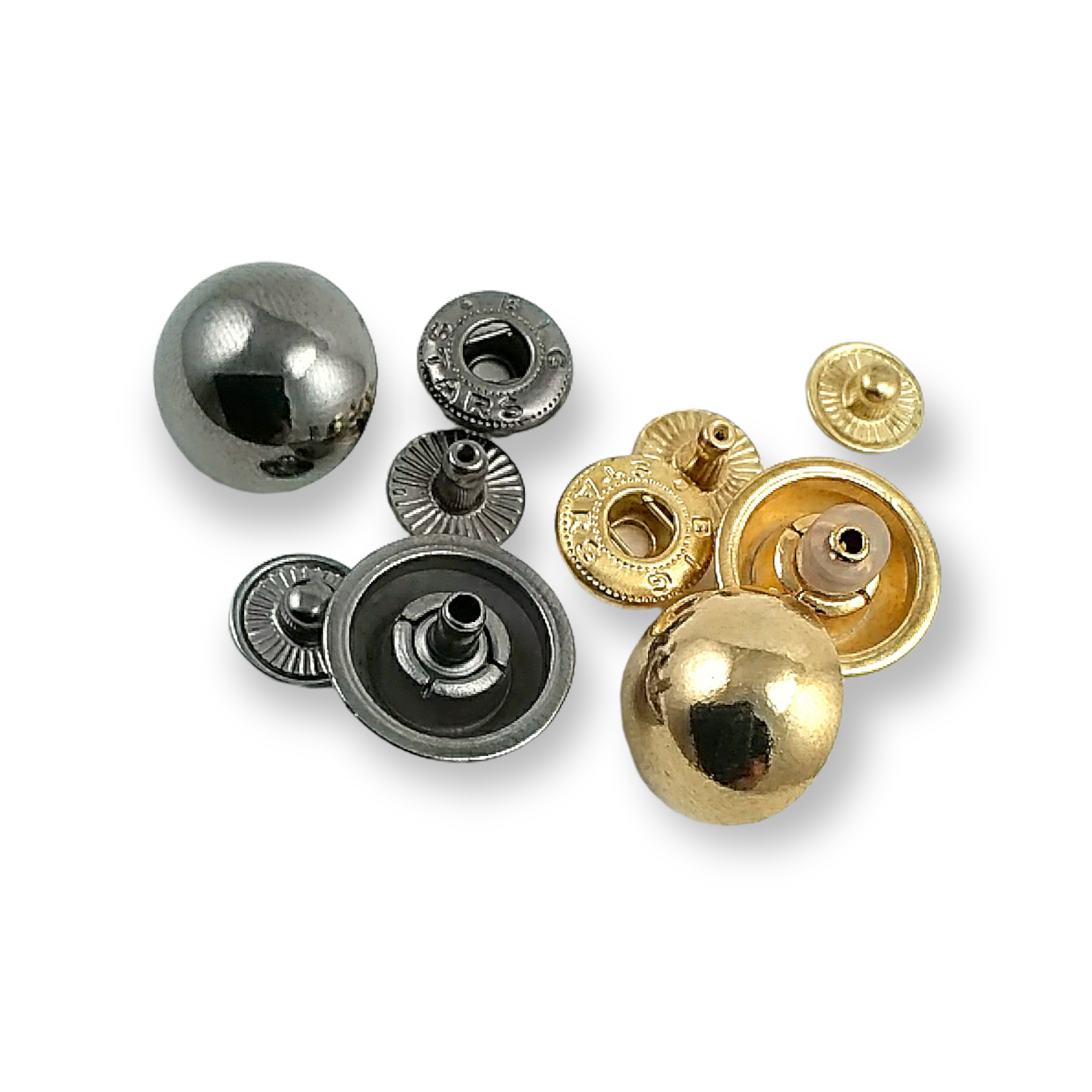Zamak Top Çıtçıt Düğme 17 mm - 27 boy E 471