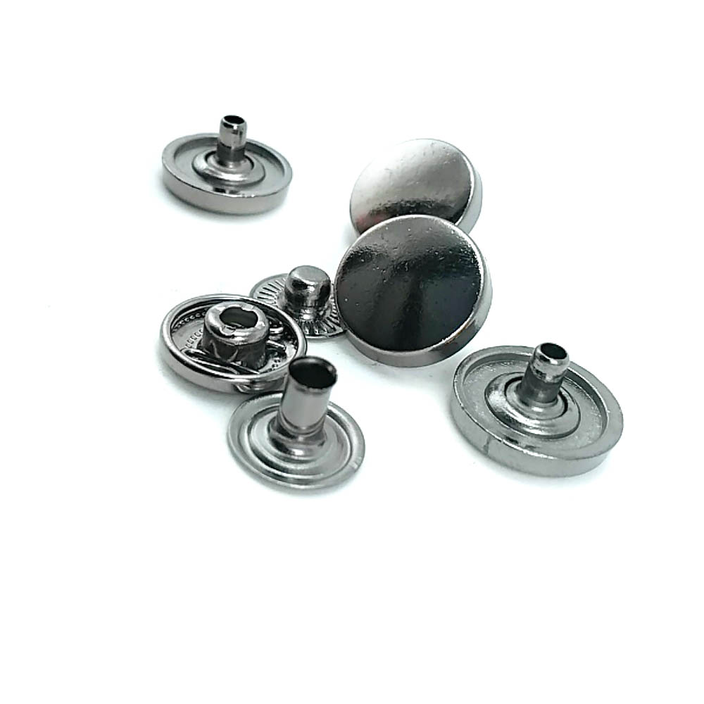 Düz Para Tipi Çıtçıt Düğme 14 mm - 24 boy E 473