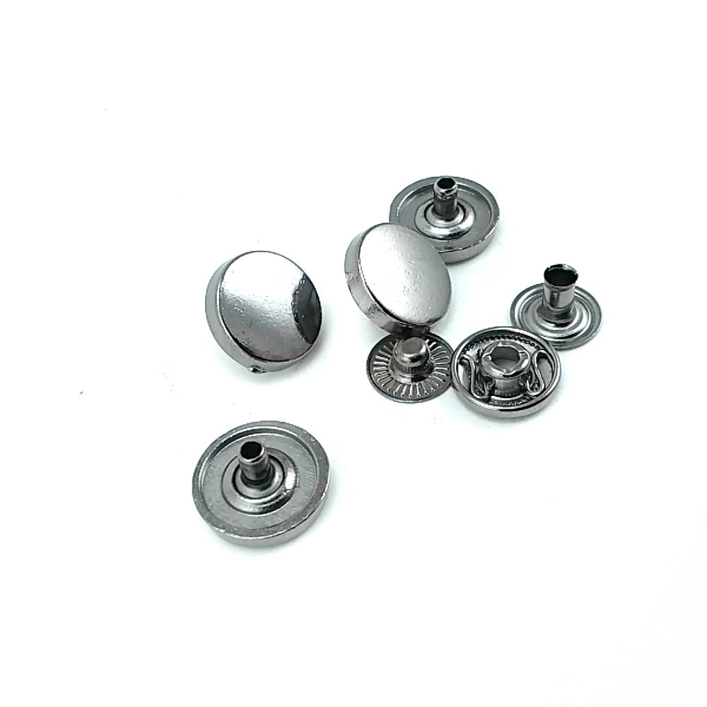 Düz Para Tipi Çıtçıt Düğme 14 mm - 24 boy E 473