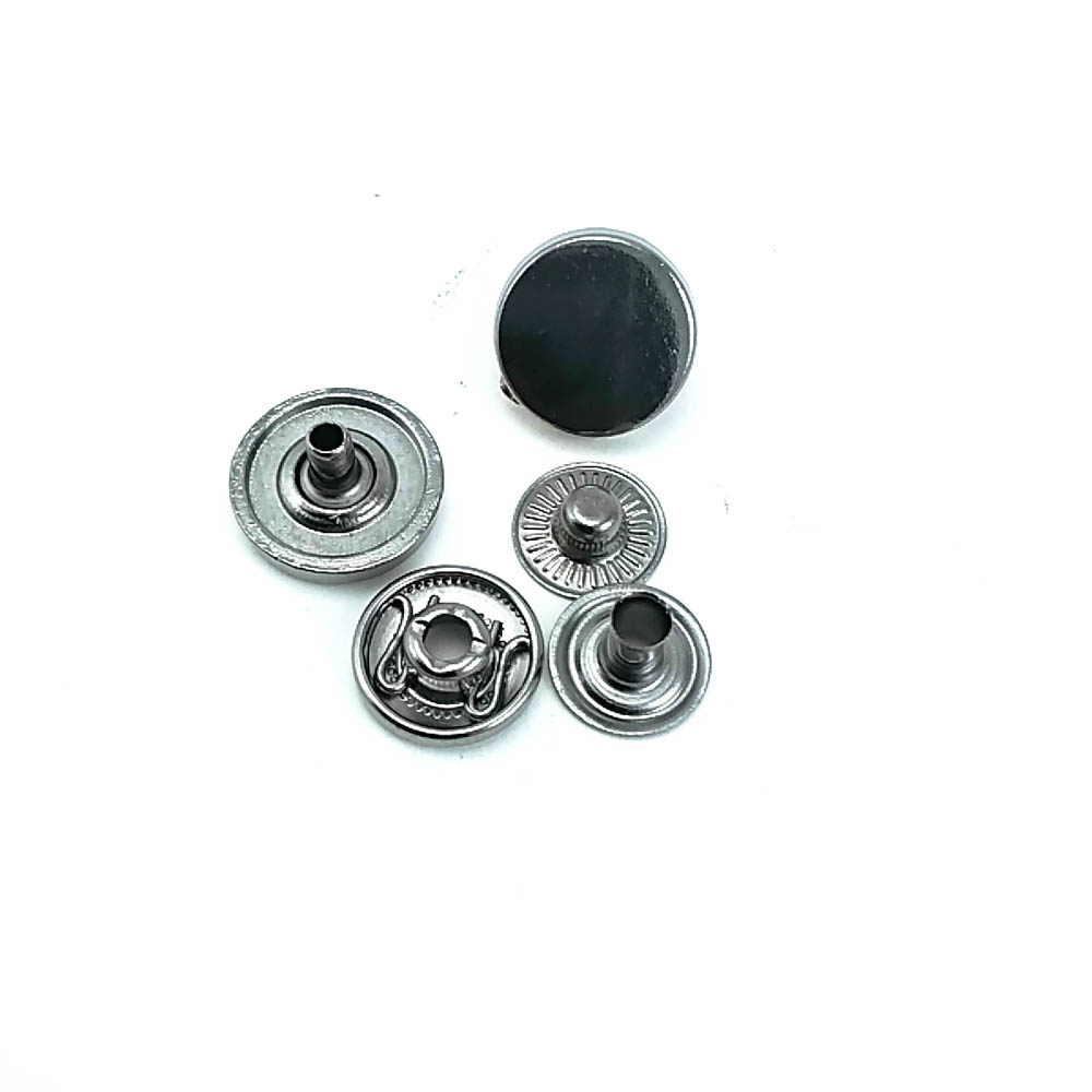 Düz Para Tipi Çıtçıt Düğme 14 mm - 24 boy E 473
