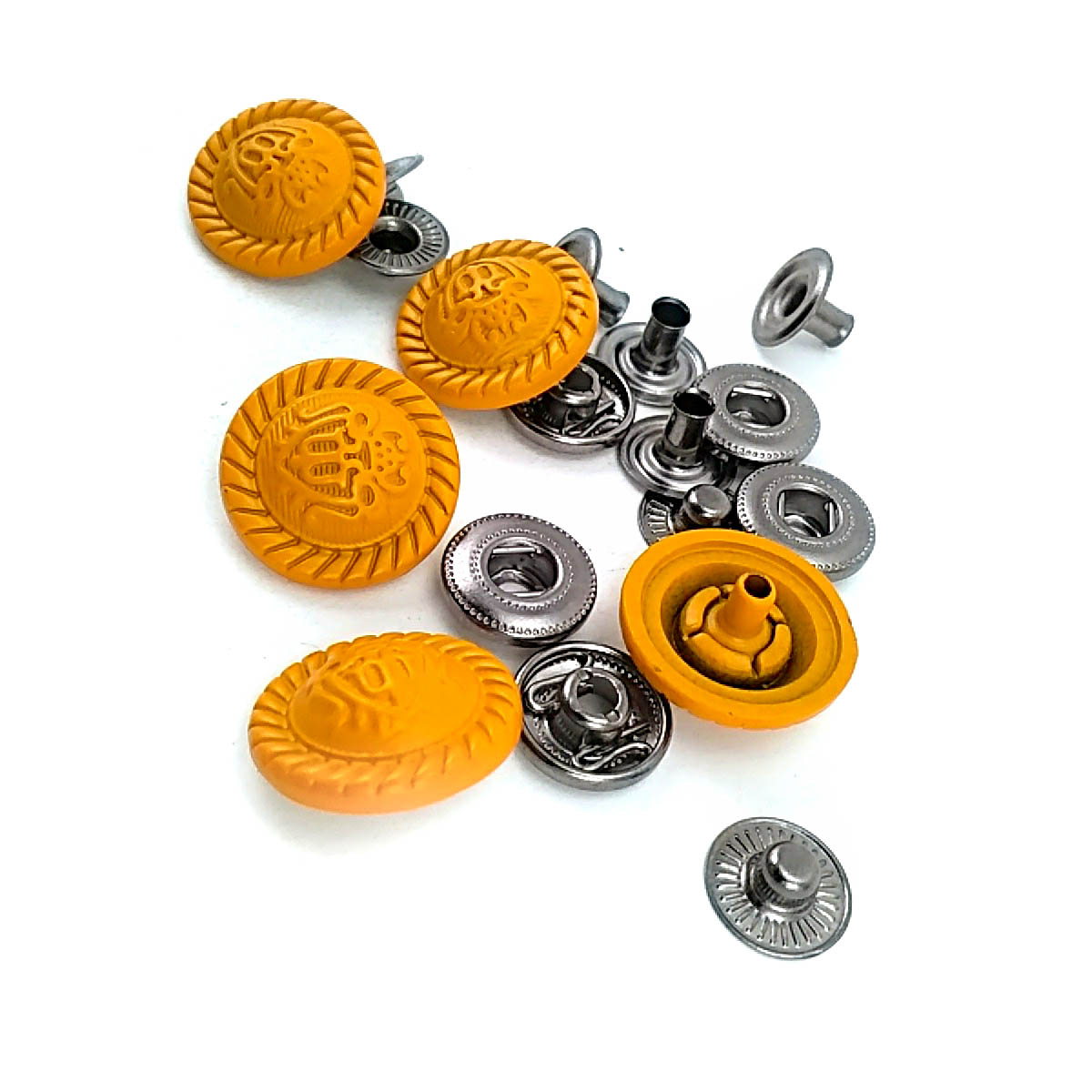 Mat Boyalı Çıtçıt Düğme 17 mm - 27 boy E 512 MN
