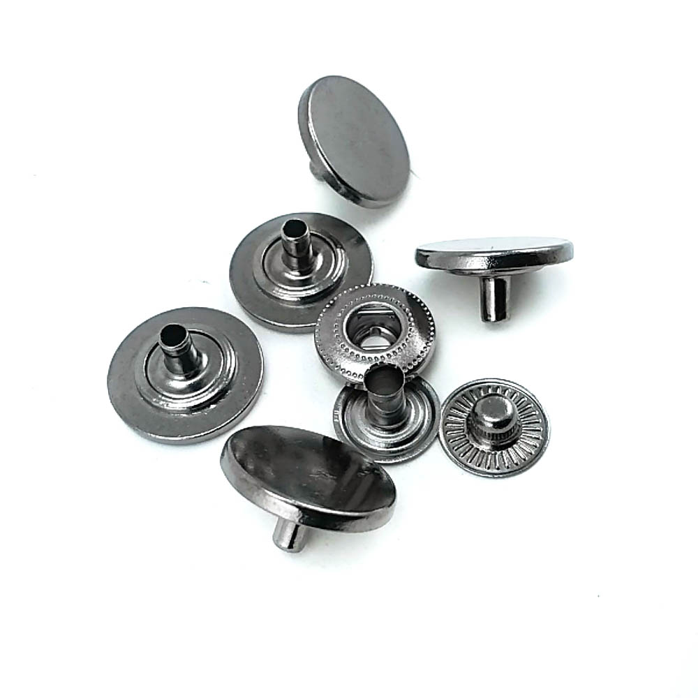 15 mm düz para tipi zamak metal çıtçıt düğme