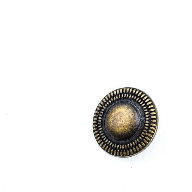 Sunflower Pattern Zamak Snap Button 18 mm - 28 L E 607