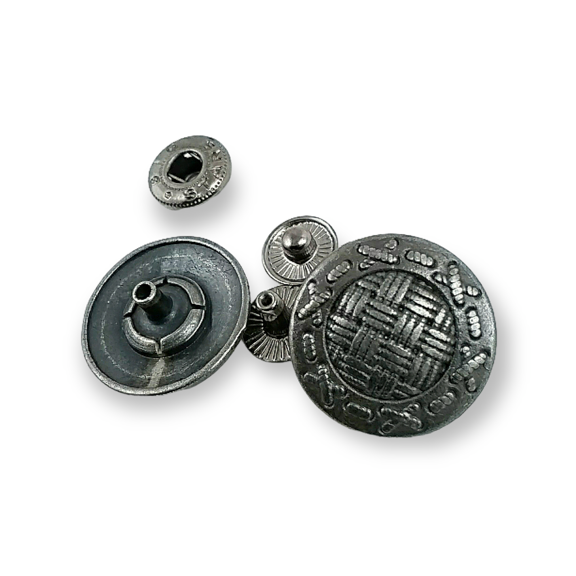 Mesh Pattern Snap Fasteners Button  22 mm - 34 L E 675
