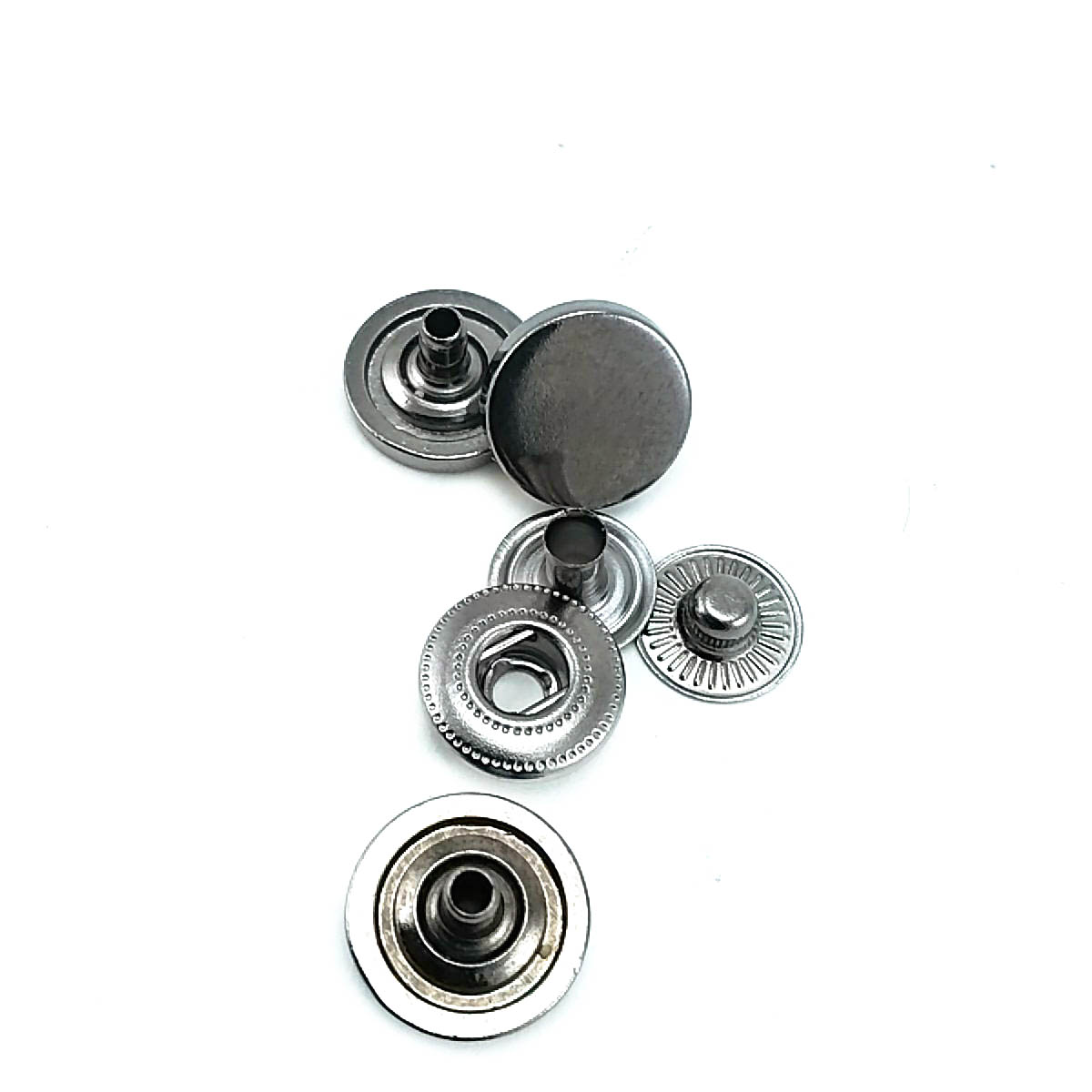 Düz Para Şekil Çıtçıt Düğme 13 mm - 20 boy E 693