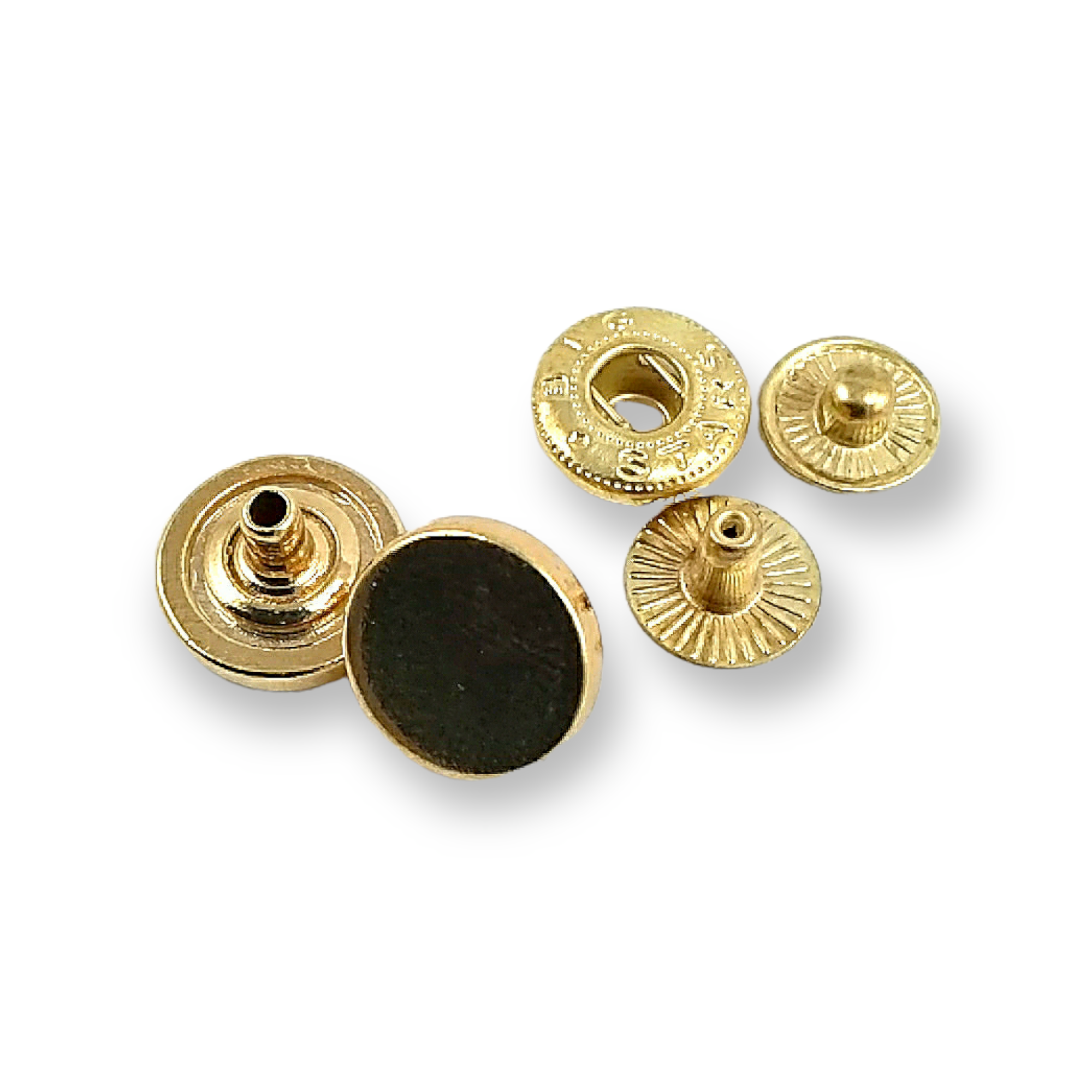 Düz Para Şekil Çıtçıt Düğme 13 mm - 20 boy E 693