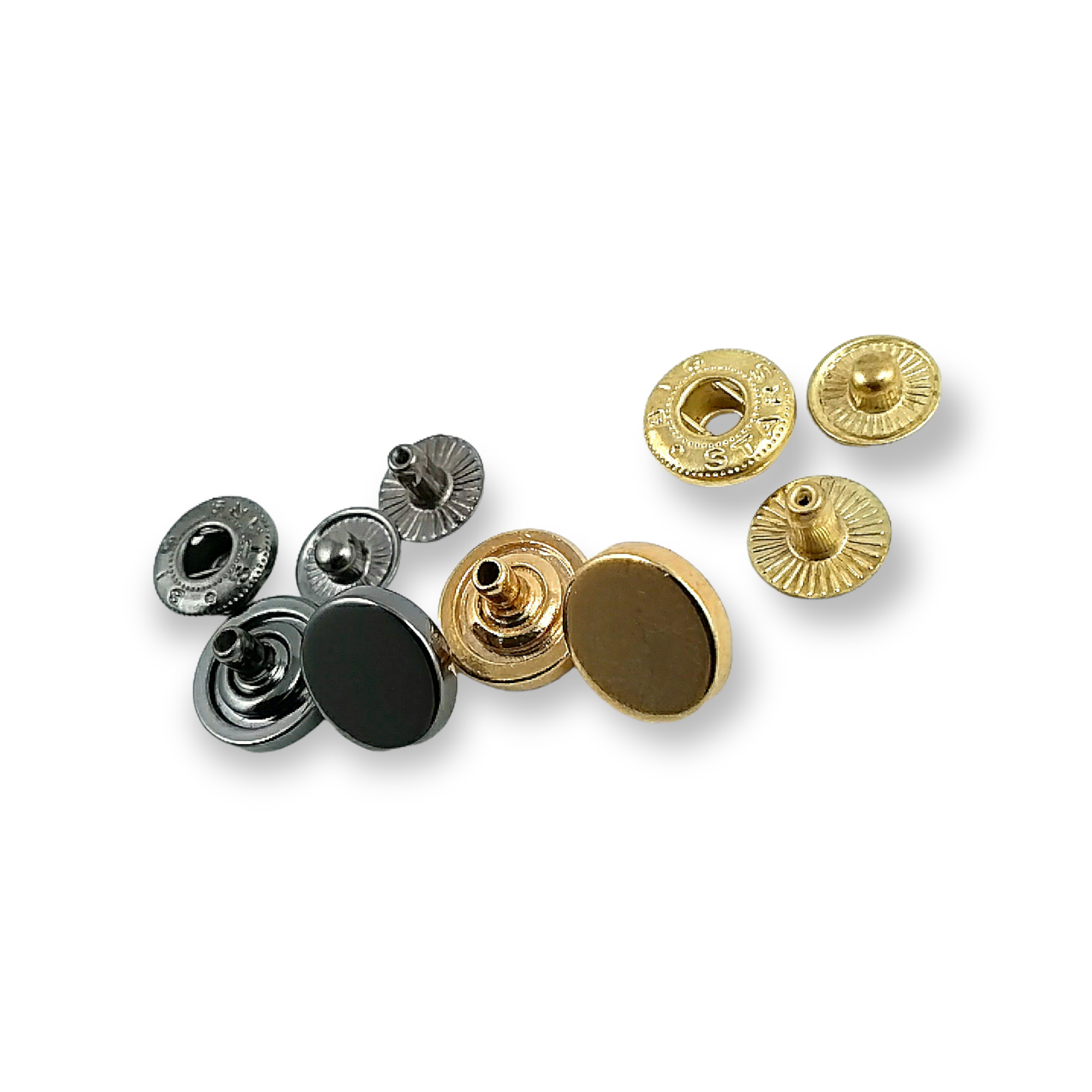 Düz Para Şekil Çıtçıt Düğme 13 mm - 20 boy E 693