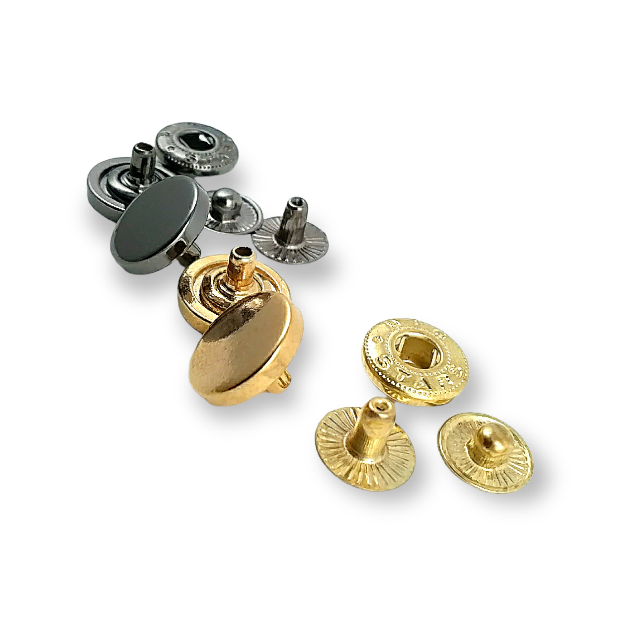 Düz Para Şekil Çıtçıt Düğme 13 mm - 20 boy E 693