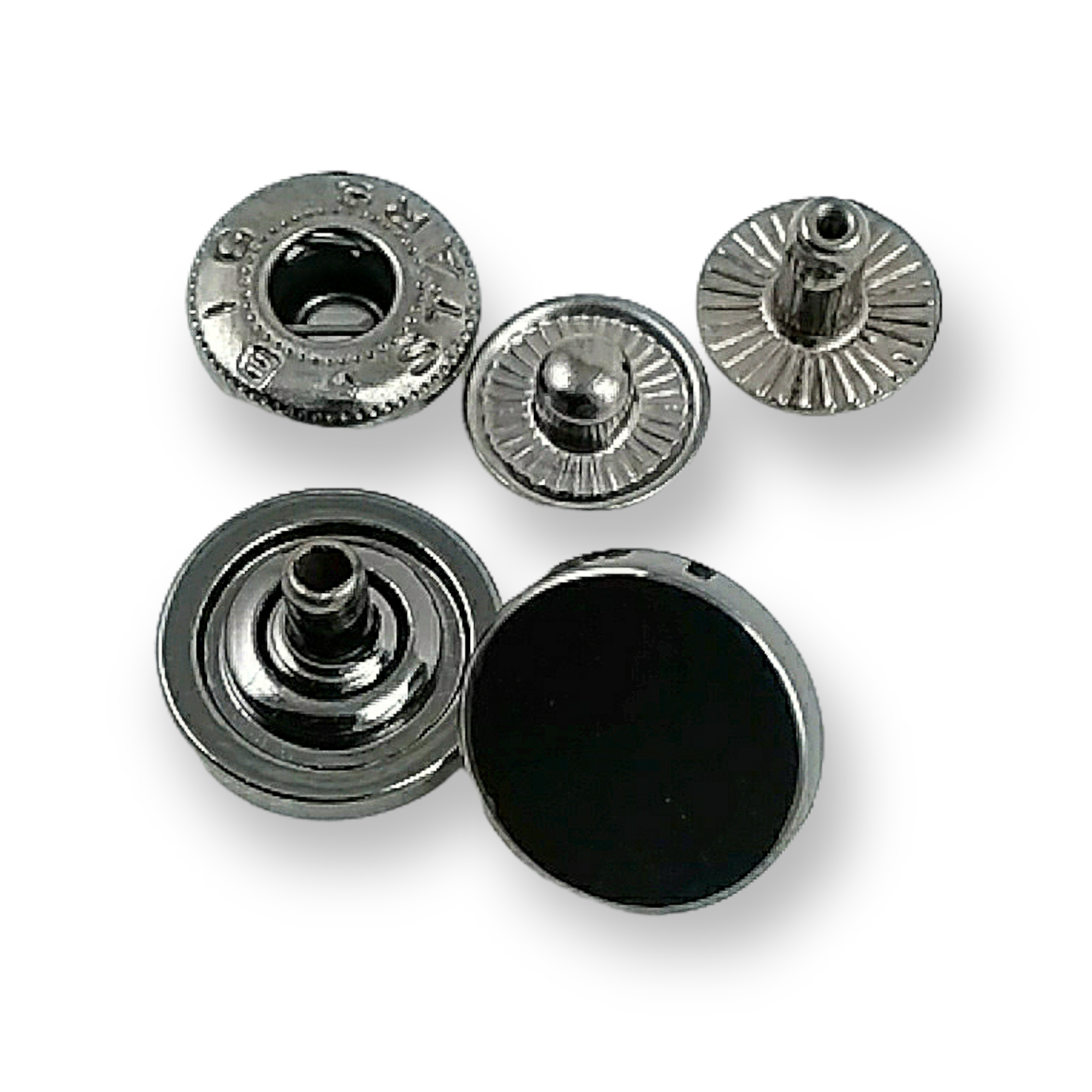 Düz Para Şekil Çıtçıt Düğme 13 mm - 20 boy E 693