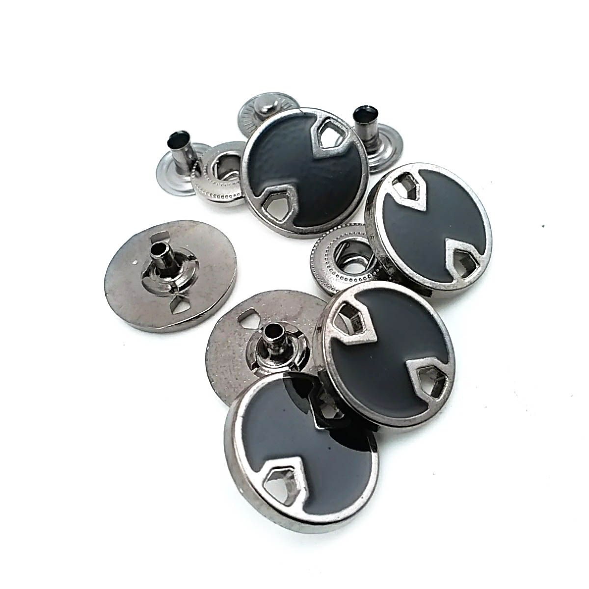 Mineli ve Estetik Metal çıtçıt düğme 18 mm - 29 boy E 746