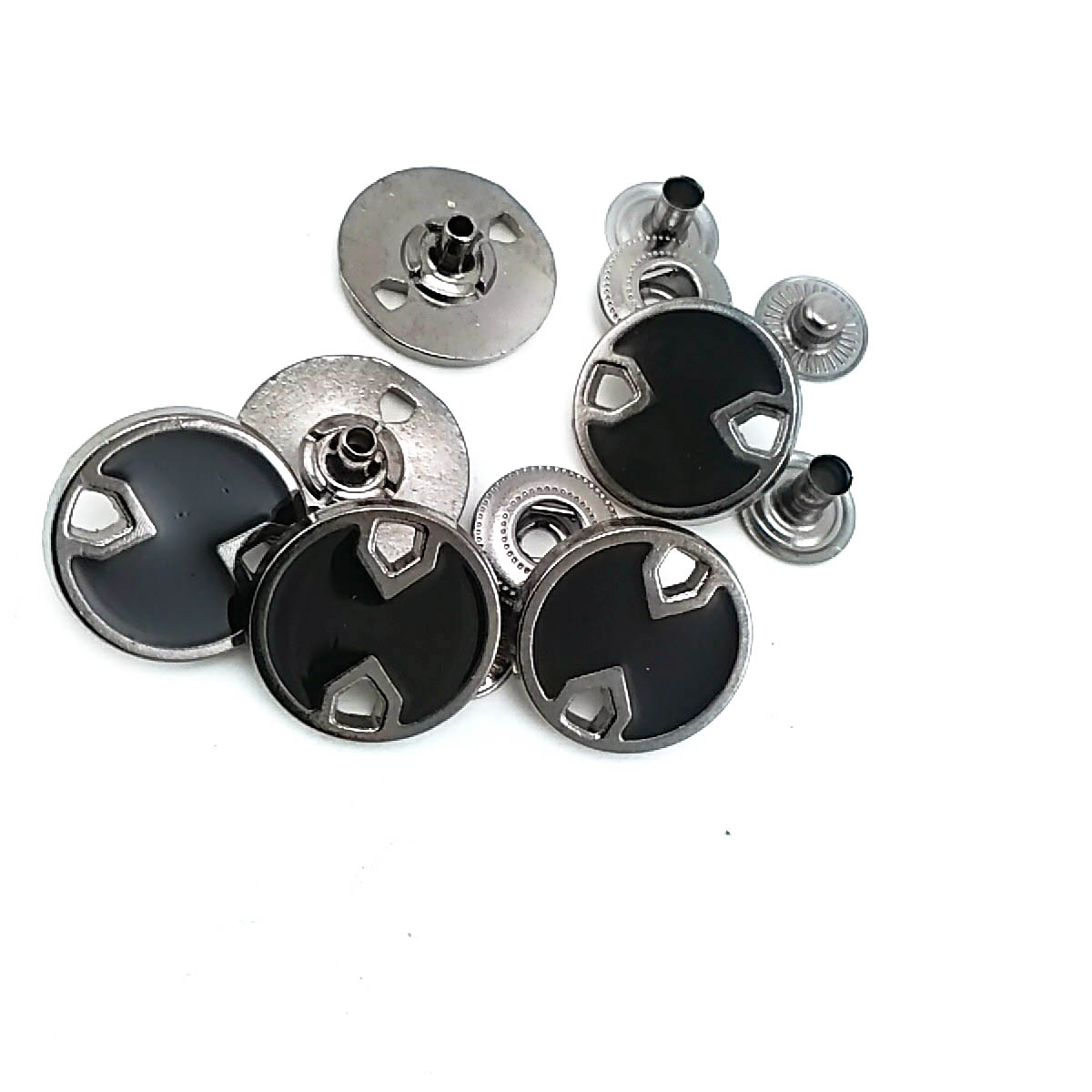 Mineli ve Estetik Metal çıtçıt düğme 18 mm - 29 boy E 746