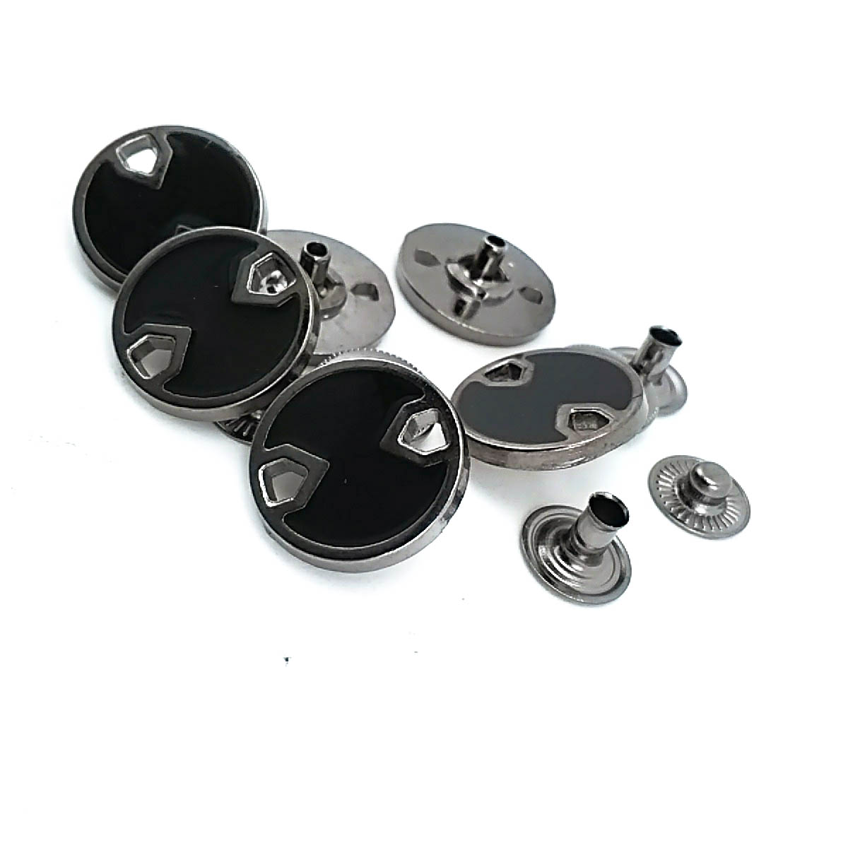 Mineli ve Estetik Metal çıtçıt düğme 18 mm - 29 boy E 746
