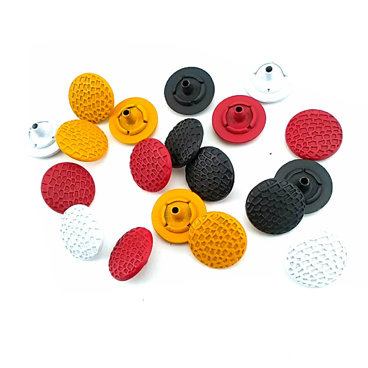 Düz Boya  Çıt çıt Düğme Petek Desenli 17 mm 28 Boy E 769 MN