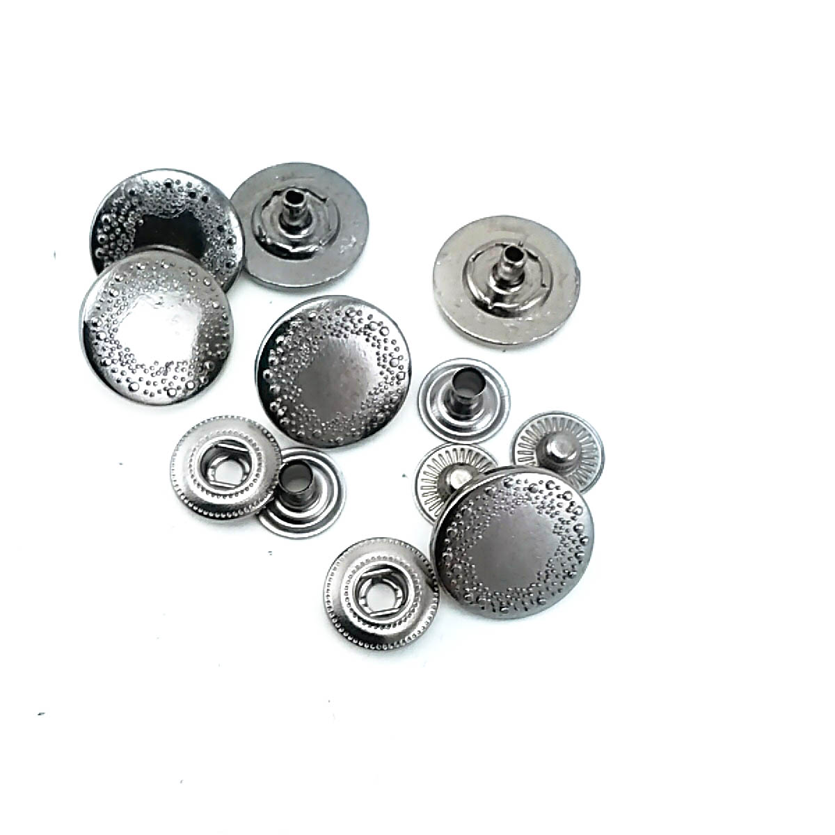 Çıtçıt Düğme Dekoratif Desenli Metal 16 mm - 26 boy E 794