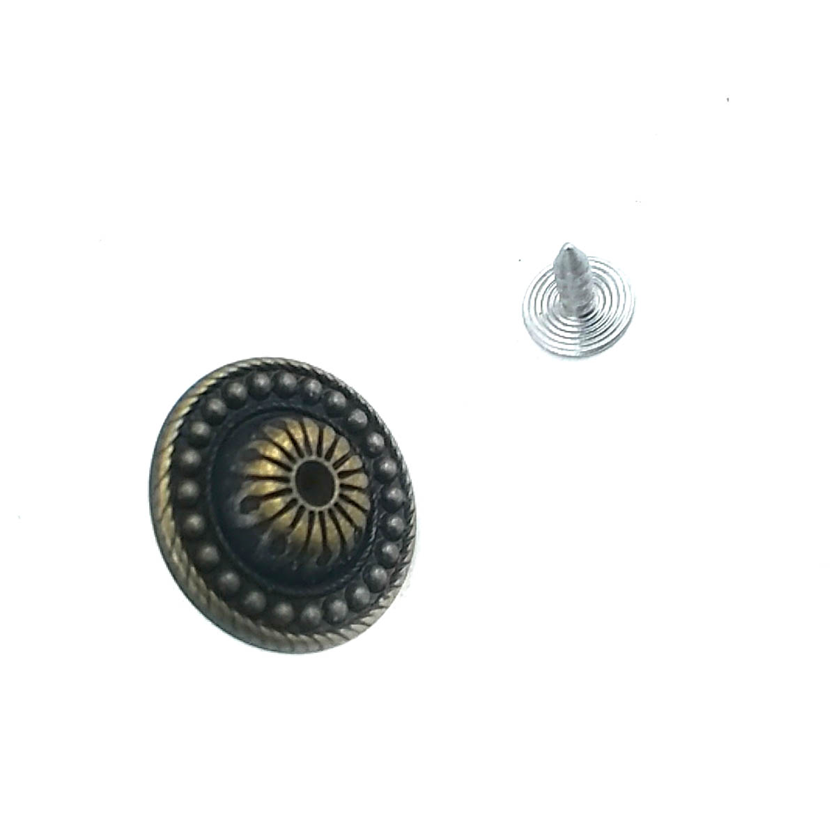 Dot Patterned Jeans Button 20 mm - 32 L  E 1004