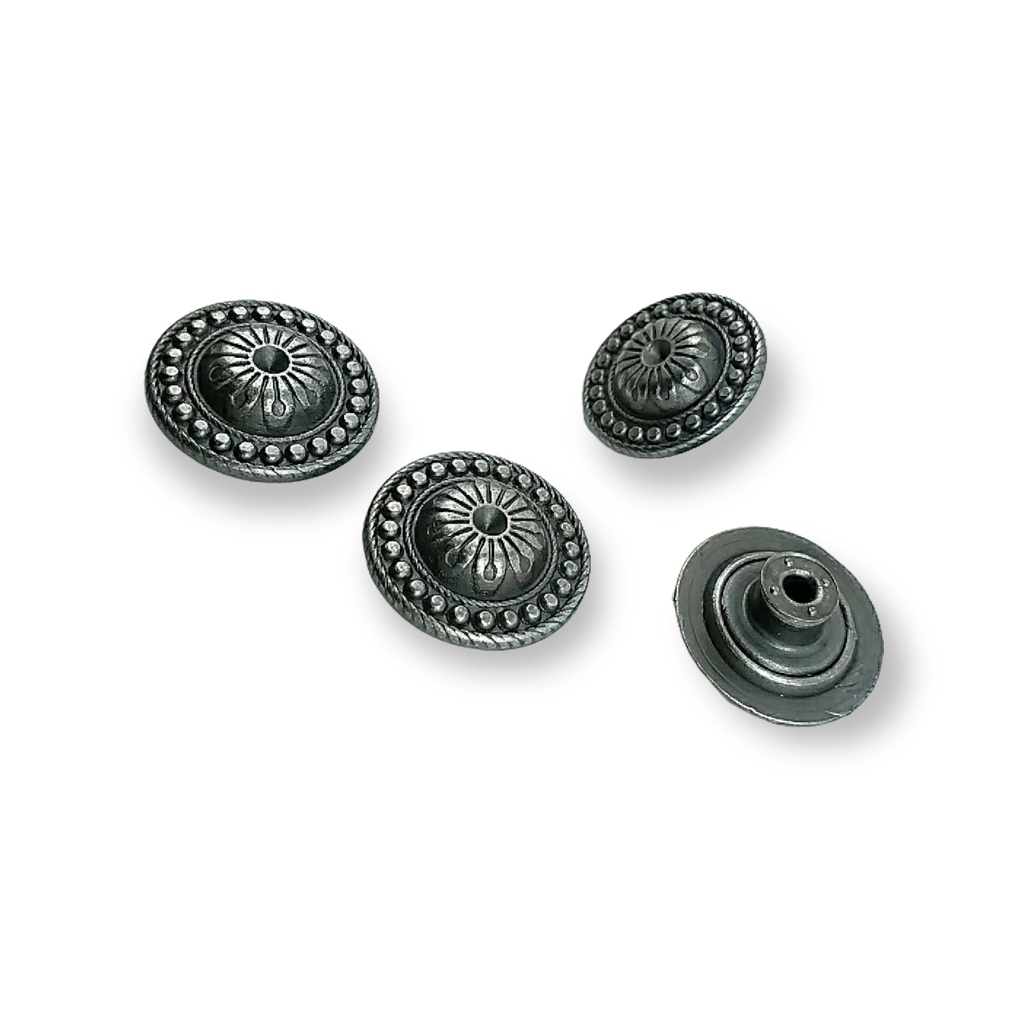 Dot Patterned Jeans Button 20 mm - 32 L  E 1004