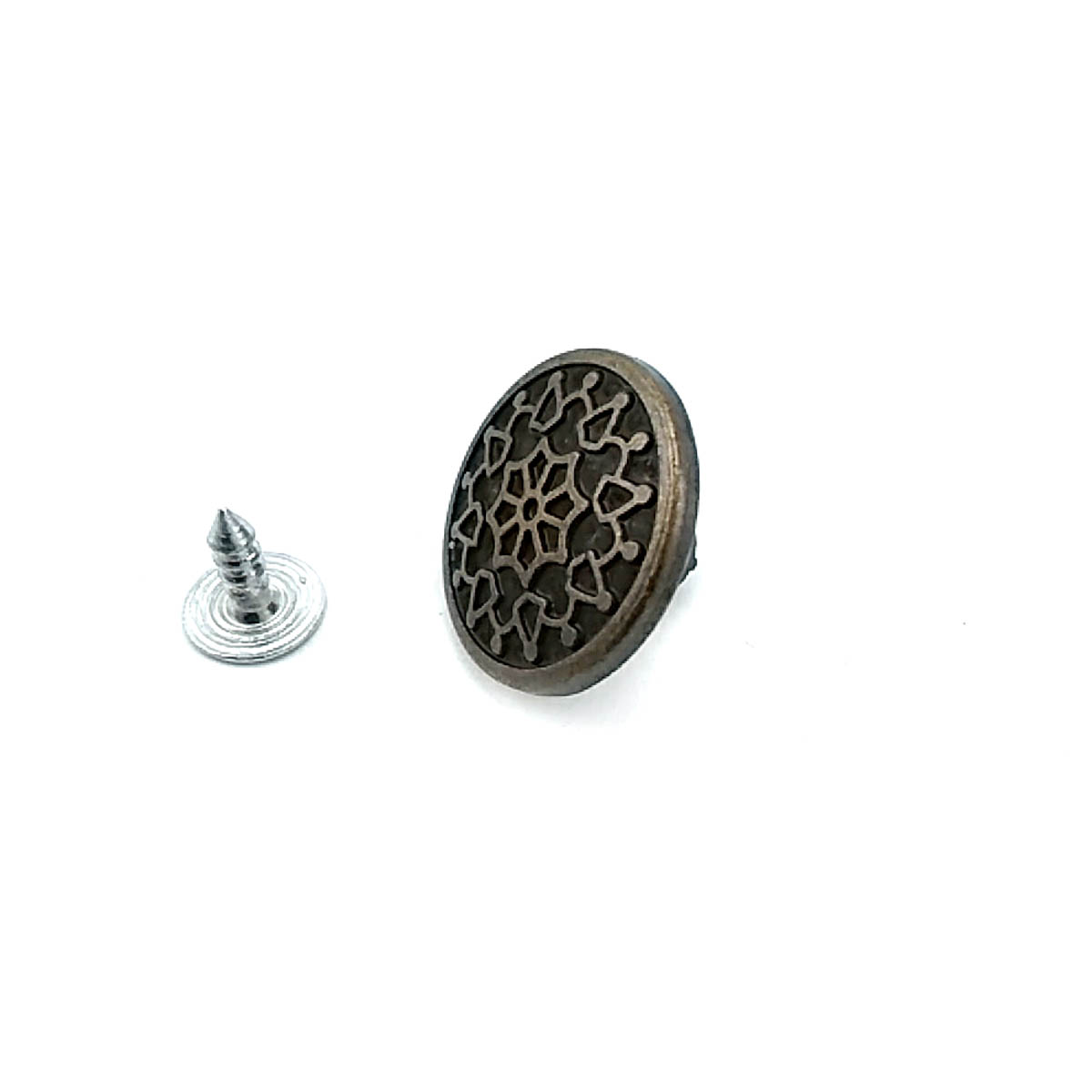 Patterned Jeans Button 20 mm 32 L E 1011