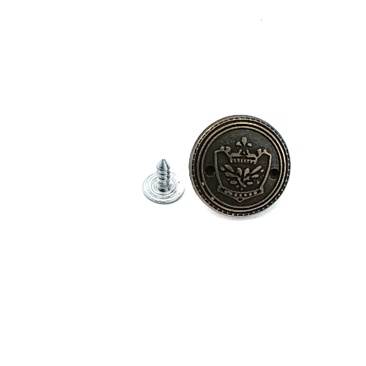 20 mm 32 L Crown Logo Jeans Button