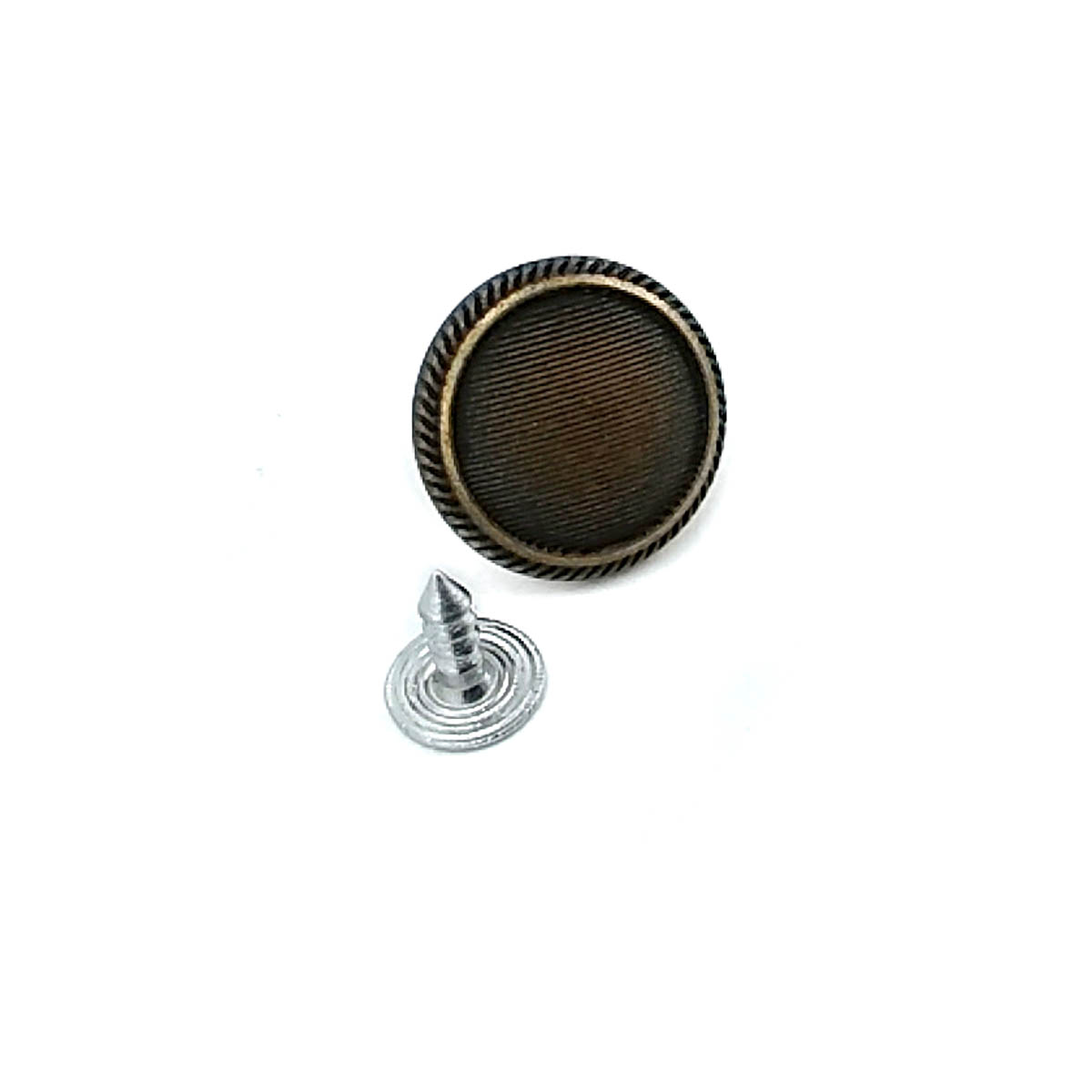 Striped Patterned Jeans Button 17 mm 27 L E 1045 Striped Patterned Jeans Button 17 mm 27 L E 1045